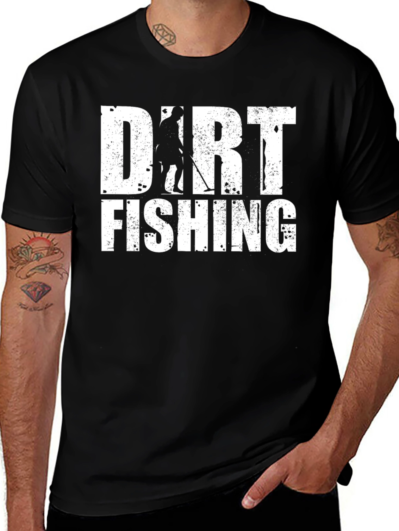Dirt Fishing T-Shirt - Metal Detecting Hobby Tee