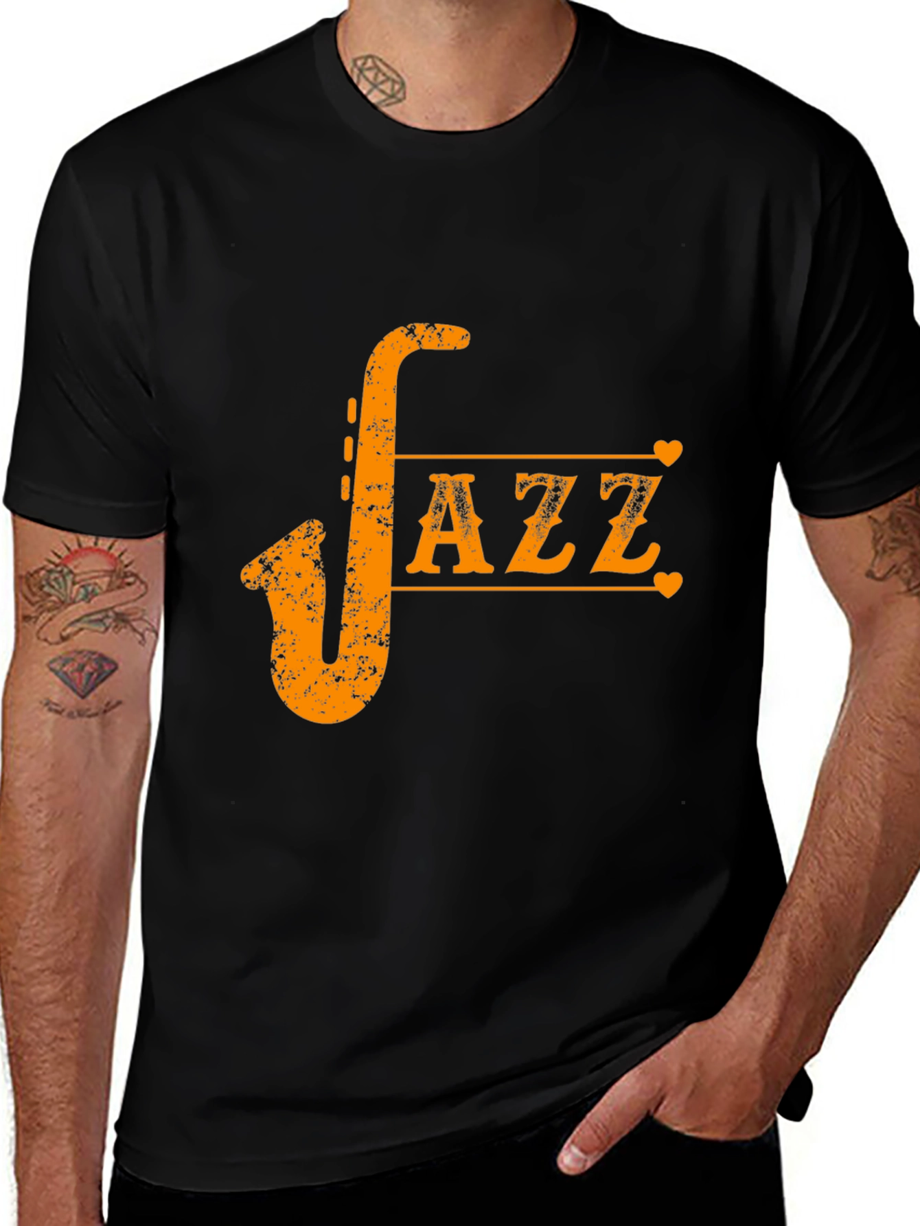 Variant 4 of Jazz Saxophone Graphic Tee - Cool Musician T-Shirt