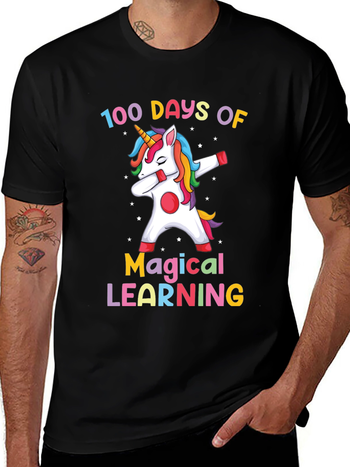 Variant 14 of 100 Days of Magical Learning Unicorn Tee