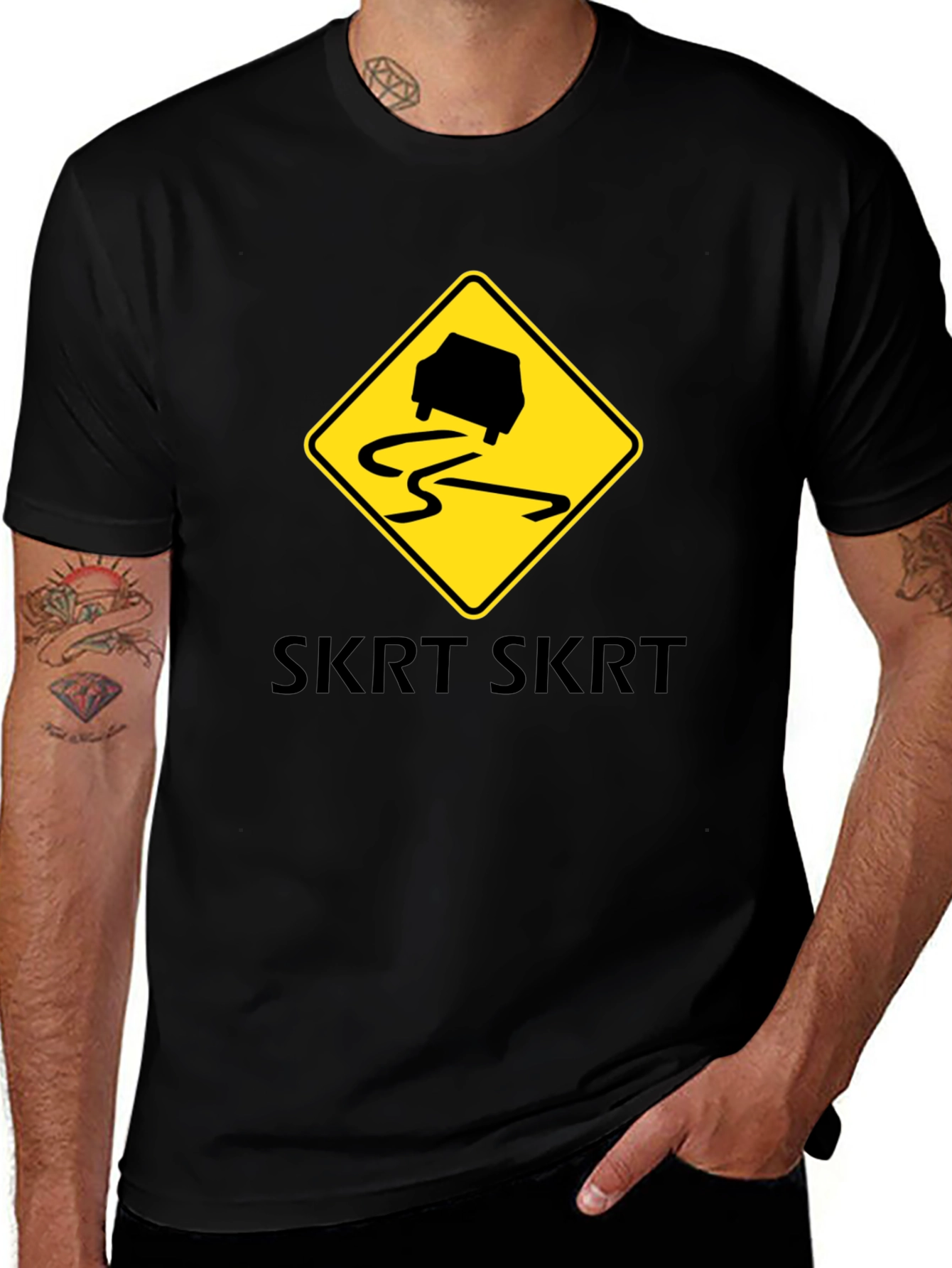 Variant 29 of Skrt Skrt Car T-Shirt - Road Hazard Tee