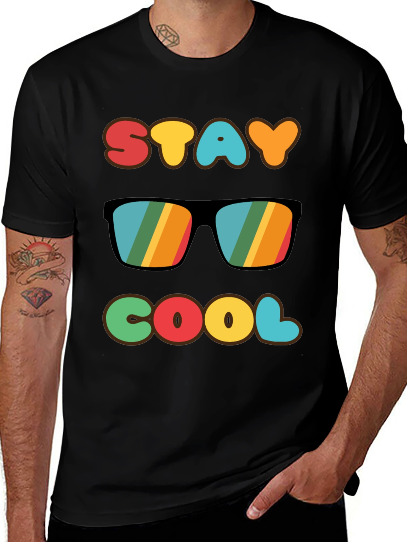Variant 21 of Stay Cool Retro Graphic T-Shirt