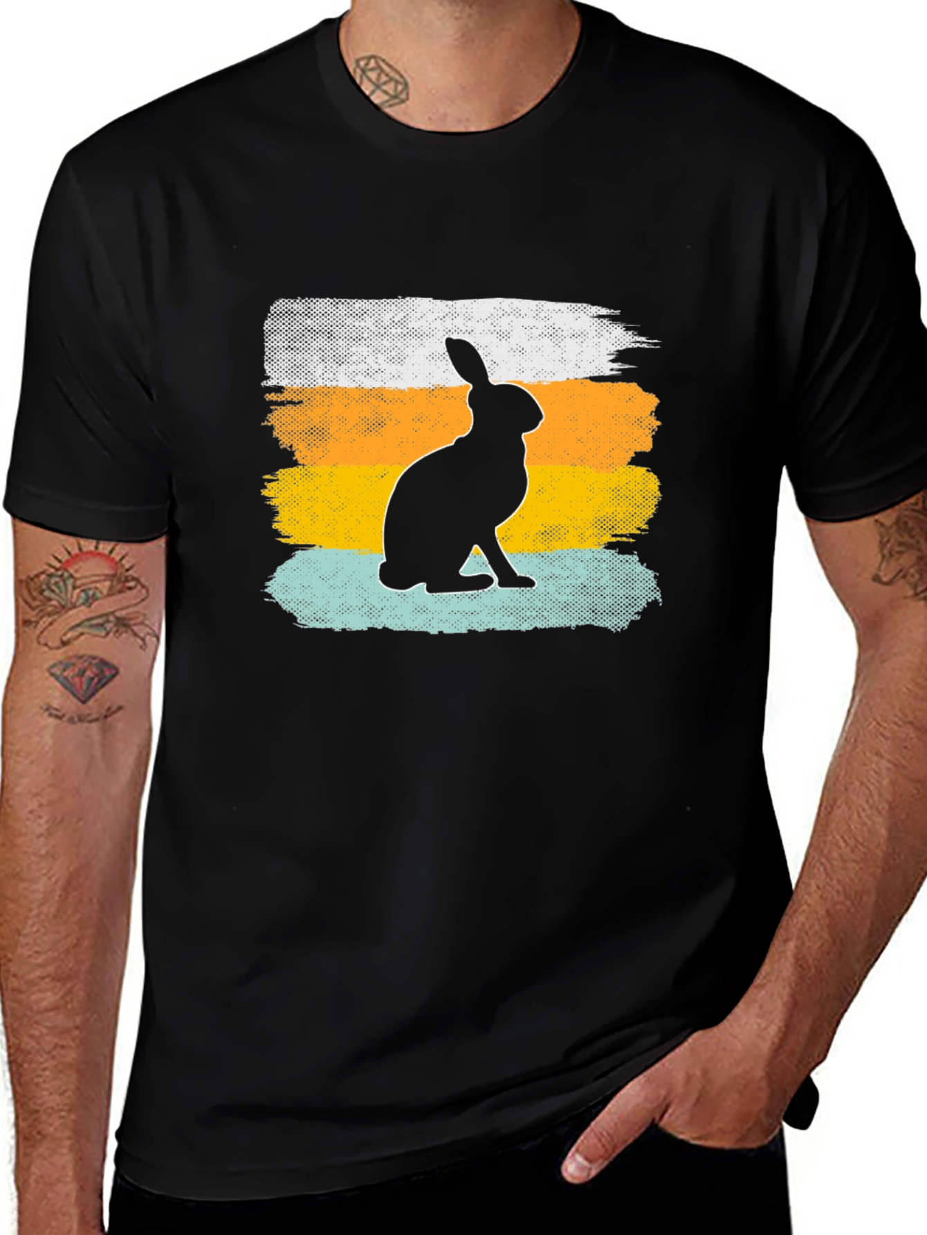 Variant 13 of Rabbit Silhouette Graphic Tee