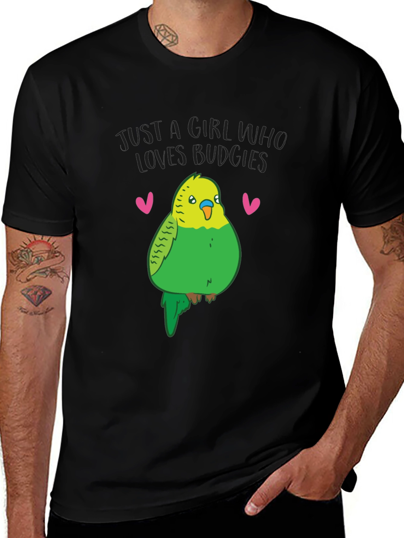 Variant 18 of Just A Girl Who Loves Budgies T-Shirt