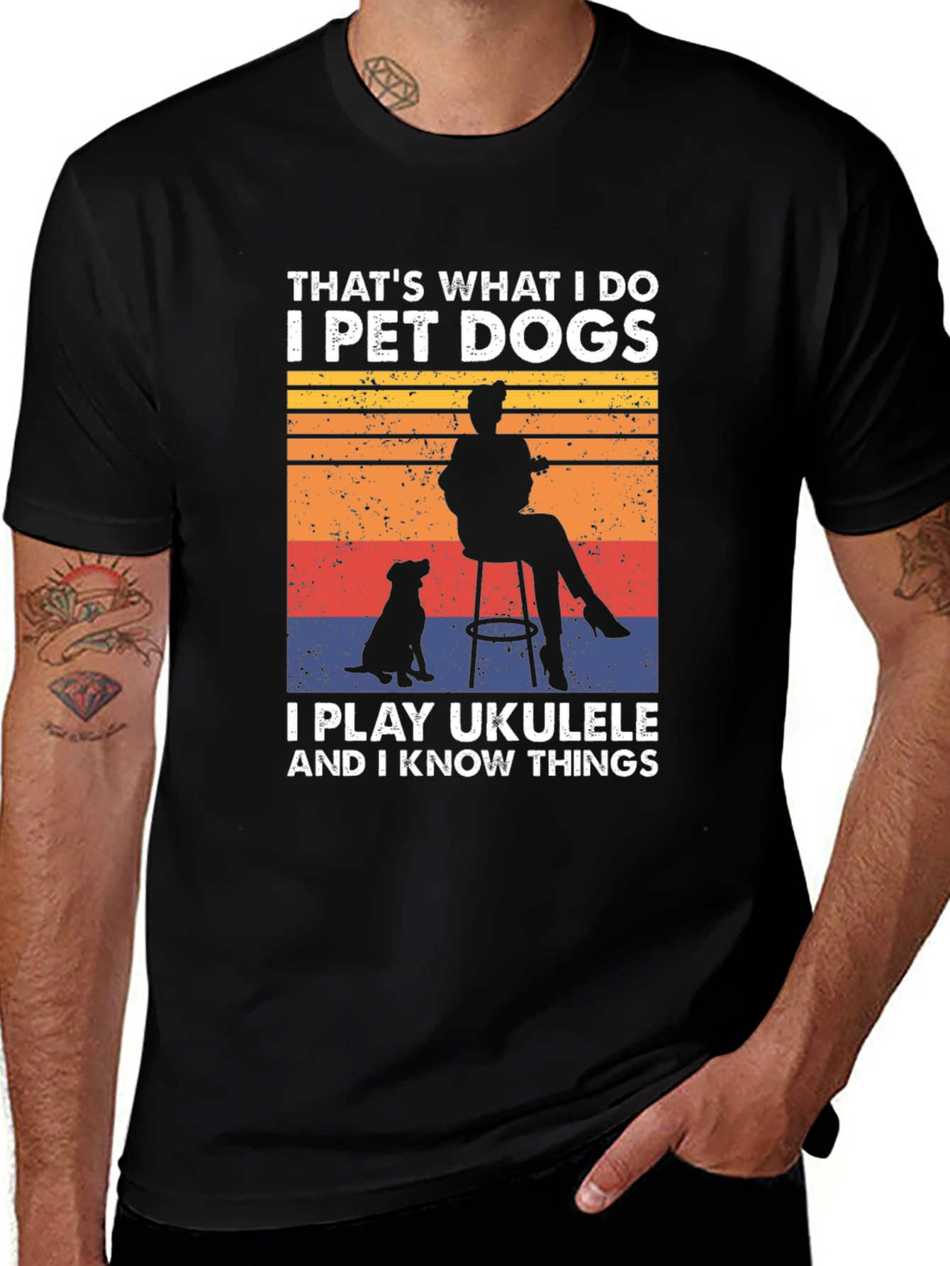 Variant 15 of Pet Dogs, Ukulele, & Know Things T-Shirt