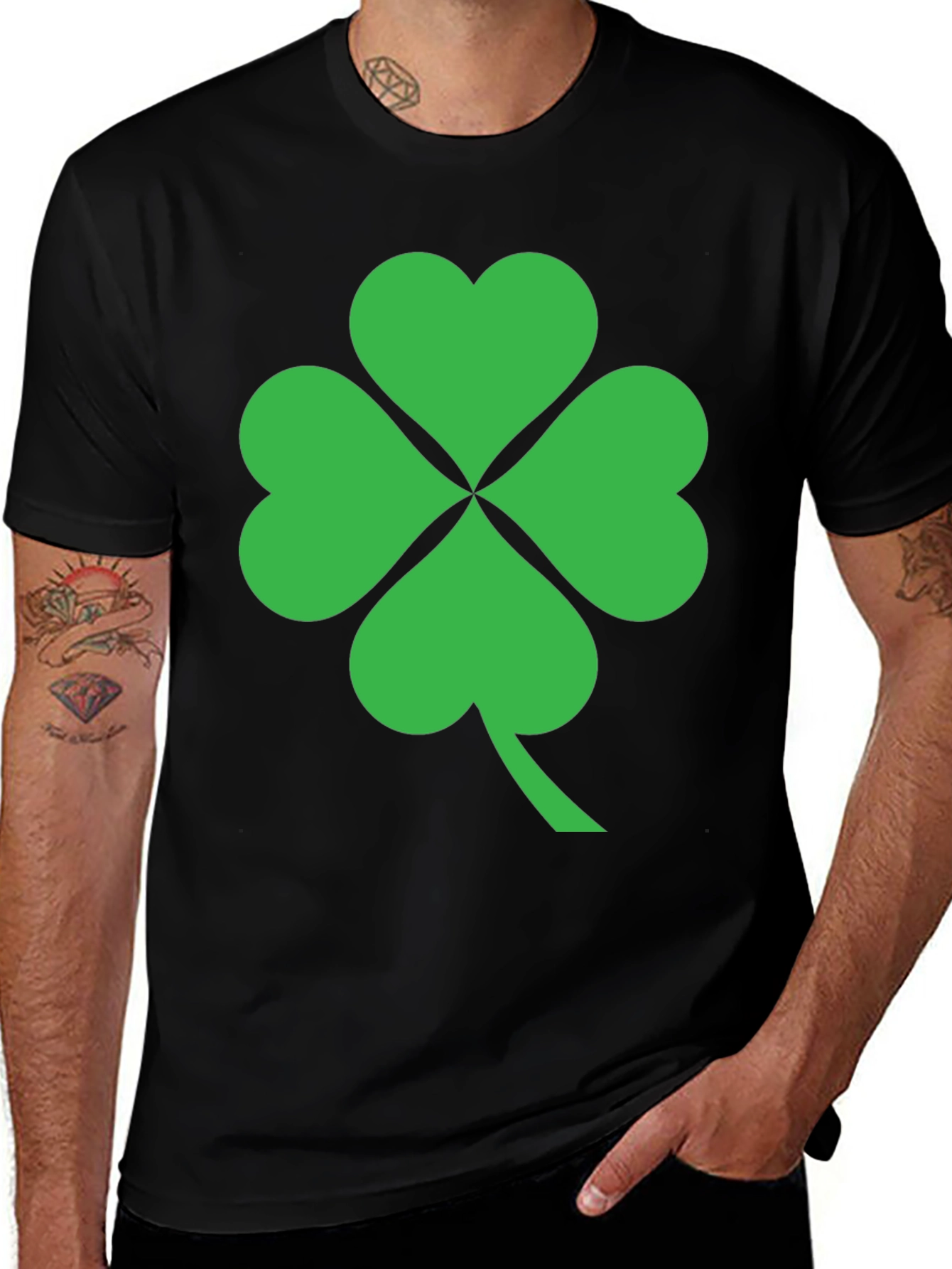 Variant 6 of Lucky Green Shamrock T-Shirt - St. Patrick's Day