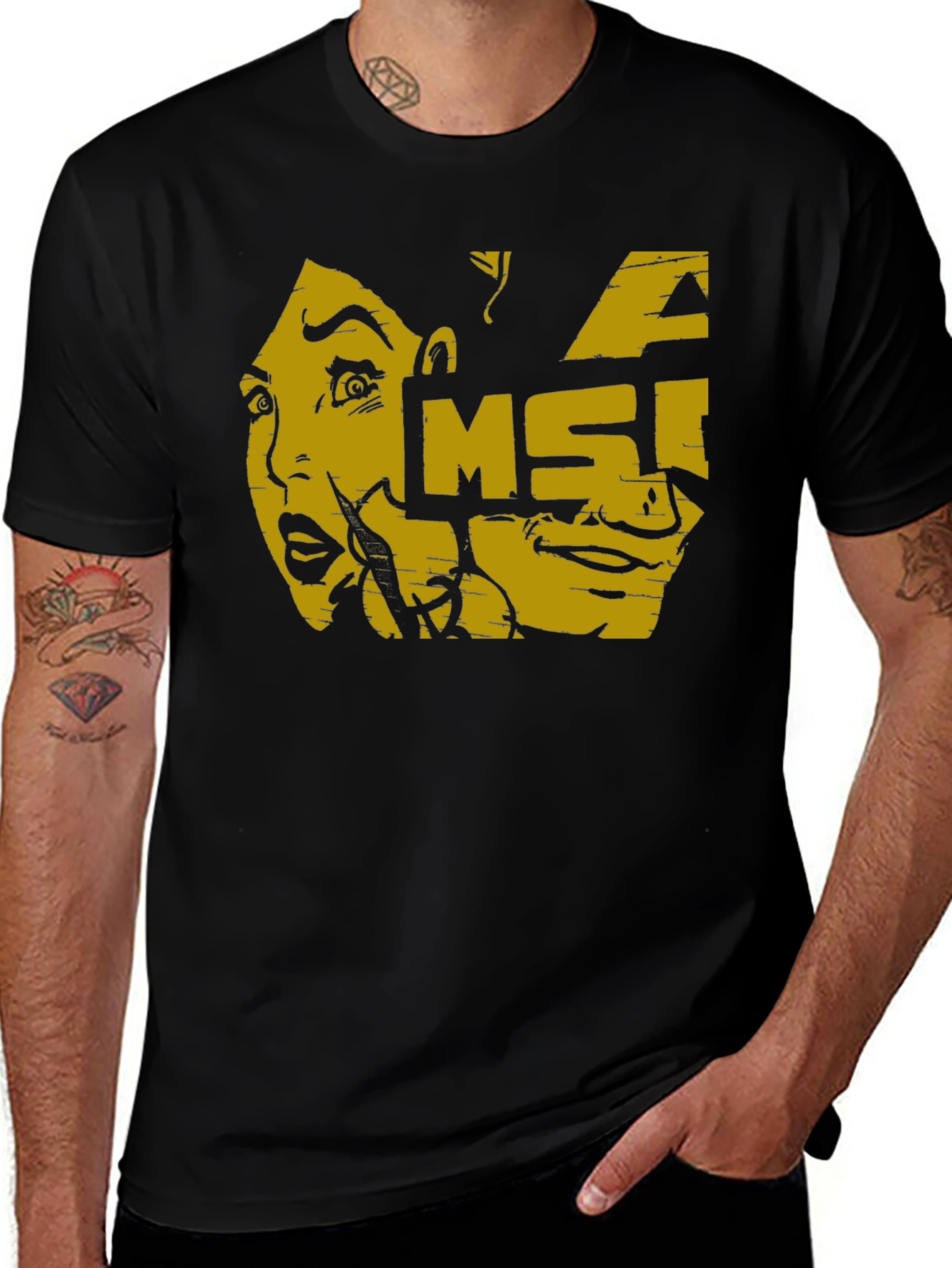 Variant 14 of MSI Graphic T-Shirt: Shocking Face Design