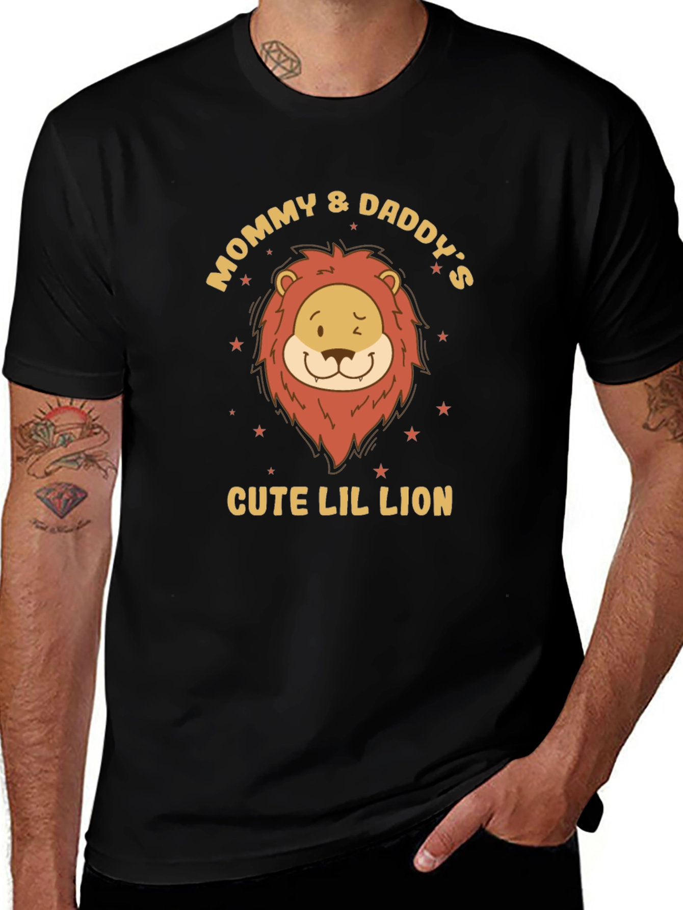 Variant 10 of Cute Lil Lion Tee - Mommy & Daddy's Boy/Girl Shirt