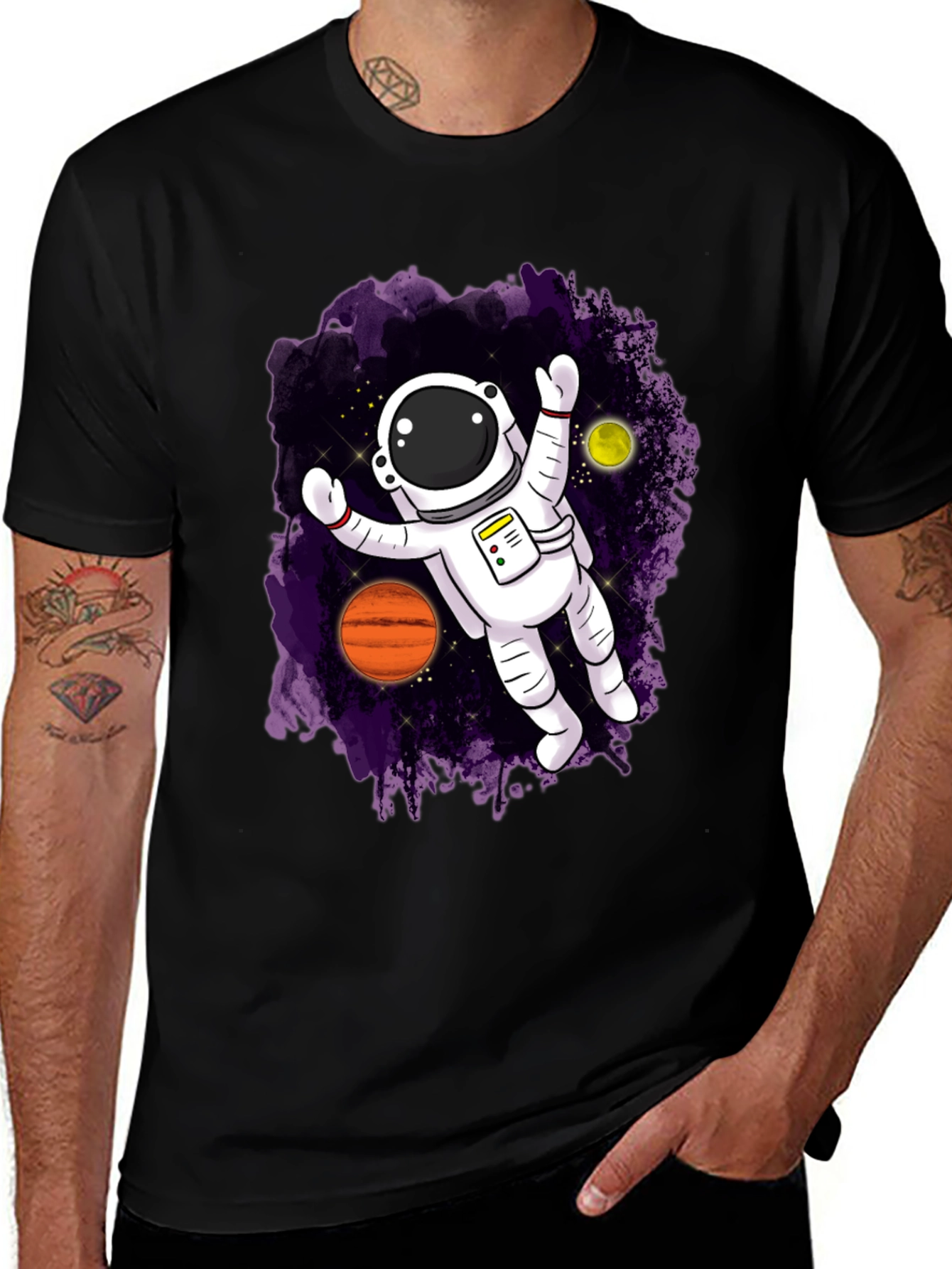 Variant 6 of Astronaut in Space Graphic T-Shirt