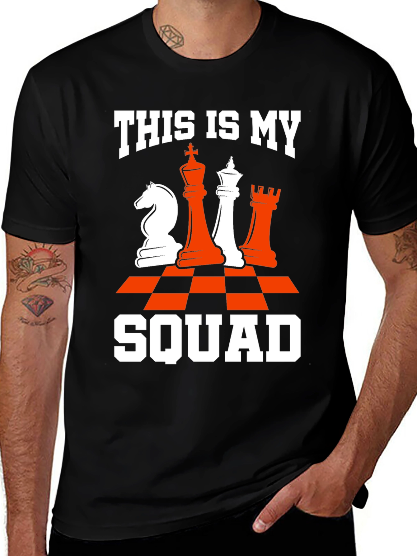 Variant 28 of Chess Squad T-Shirt - King, Knight, Rook Graphic Tee
