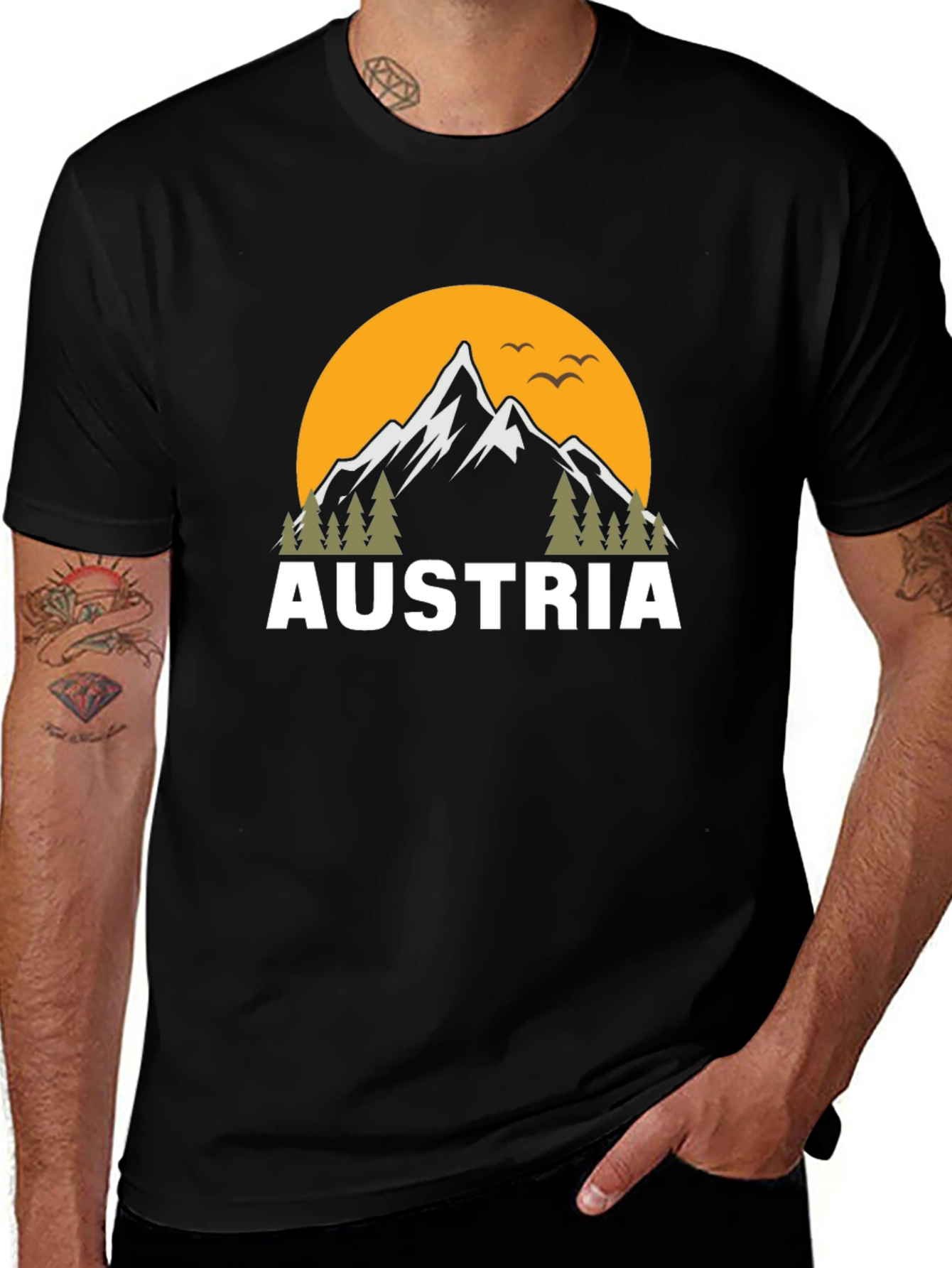 Austria Mountain Graphic T-Shirt