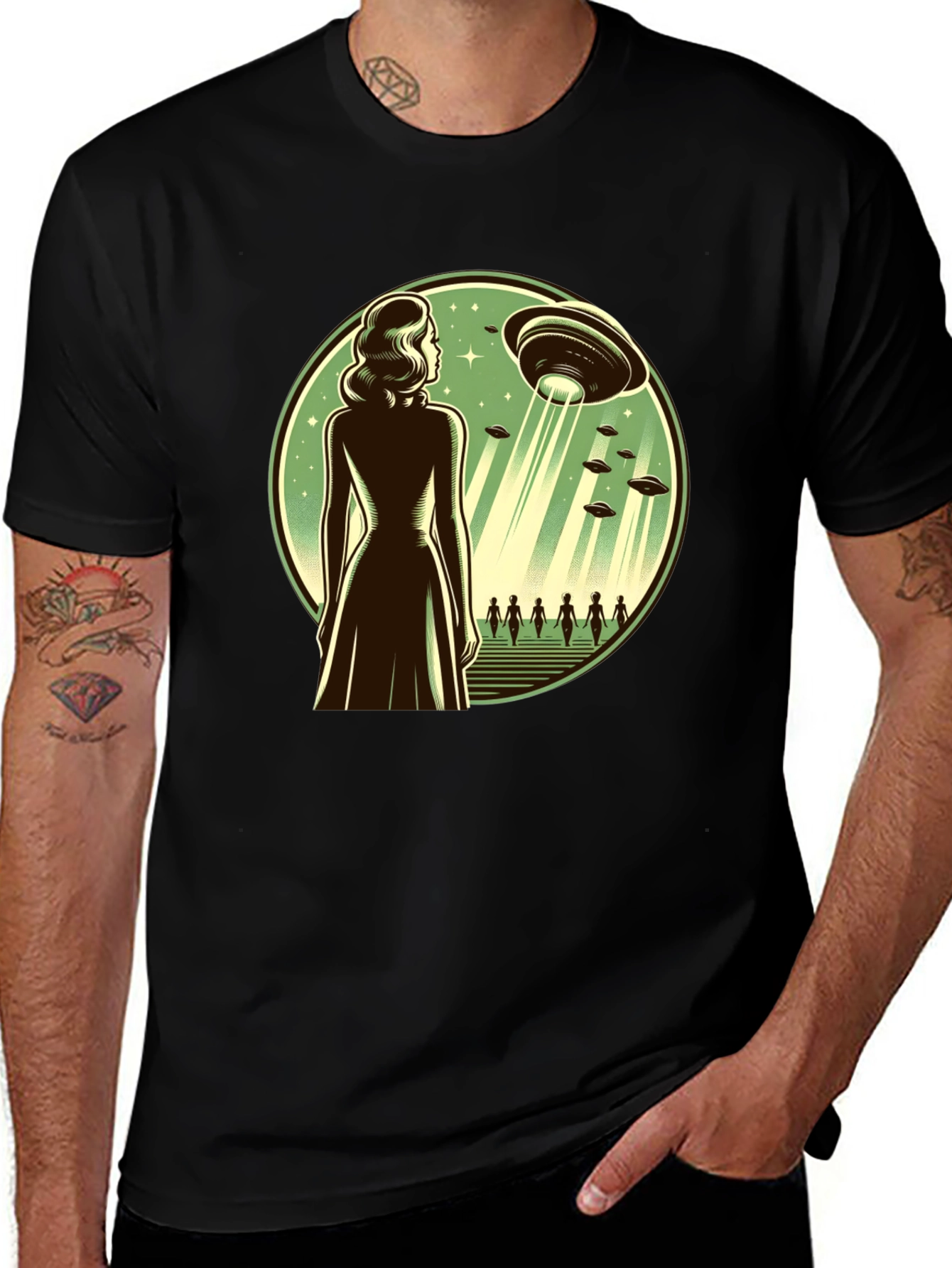 Variant 7 of Sci-Fi UFO Graphic Tee