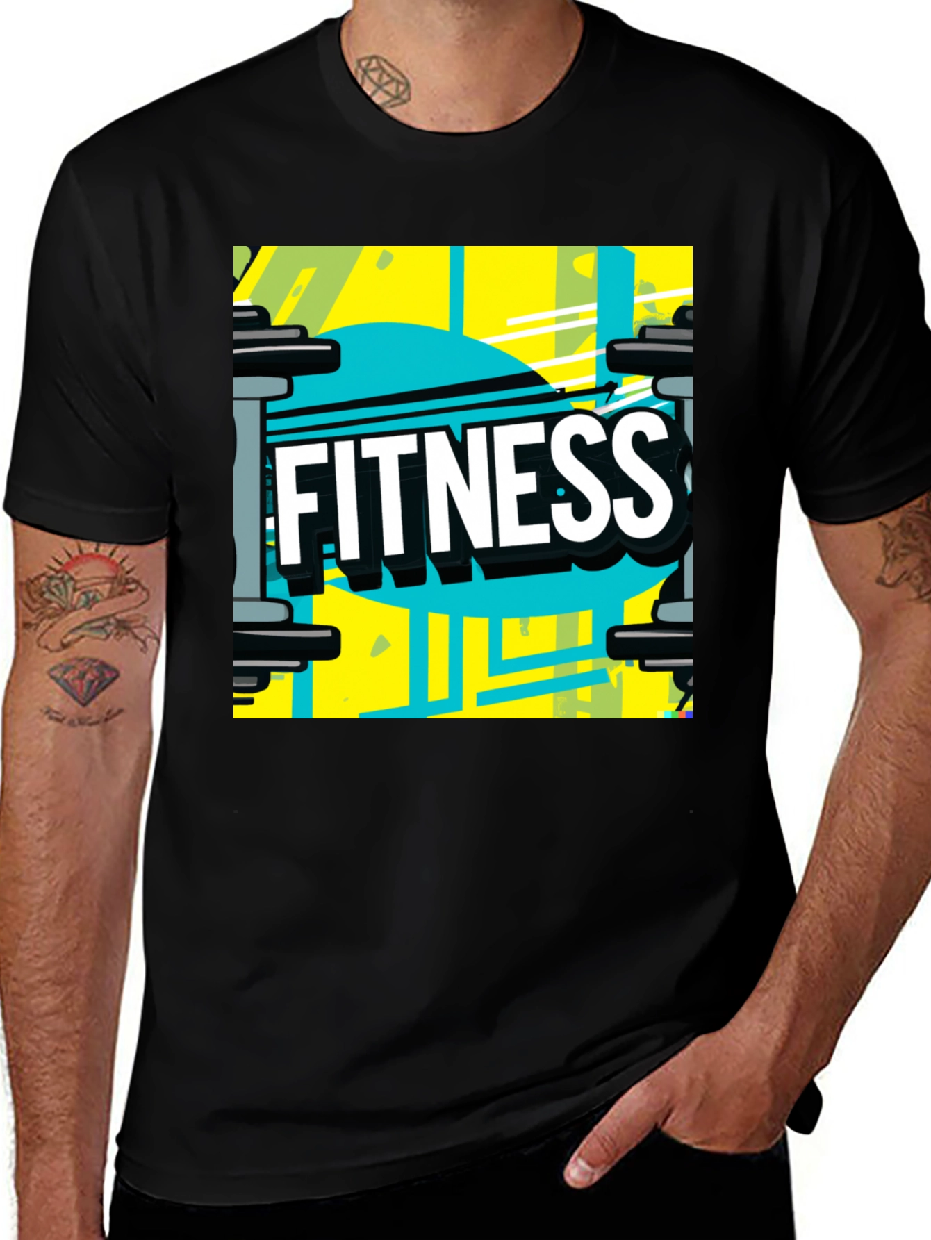 Variant 13 of Fitness Graphic Tee - Workout Style
