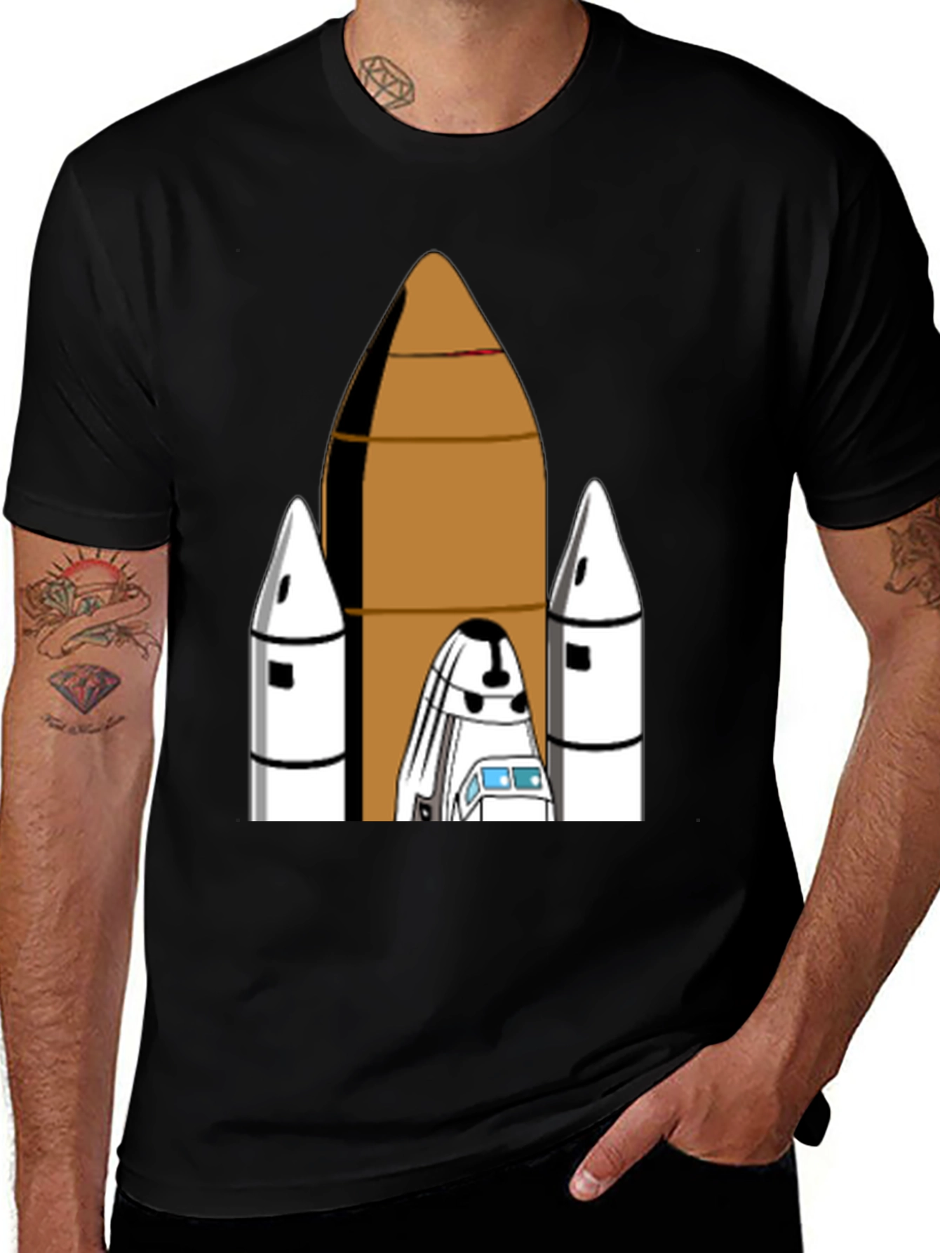 Space Shuttle Graphic Tee - Blast Off in Style!