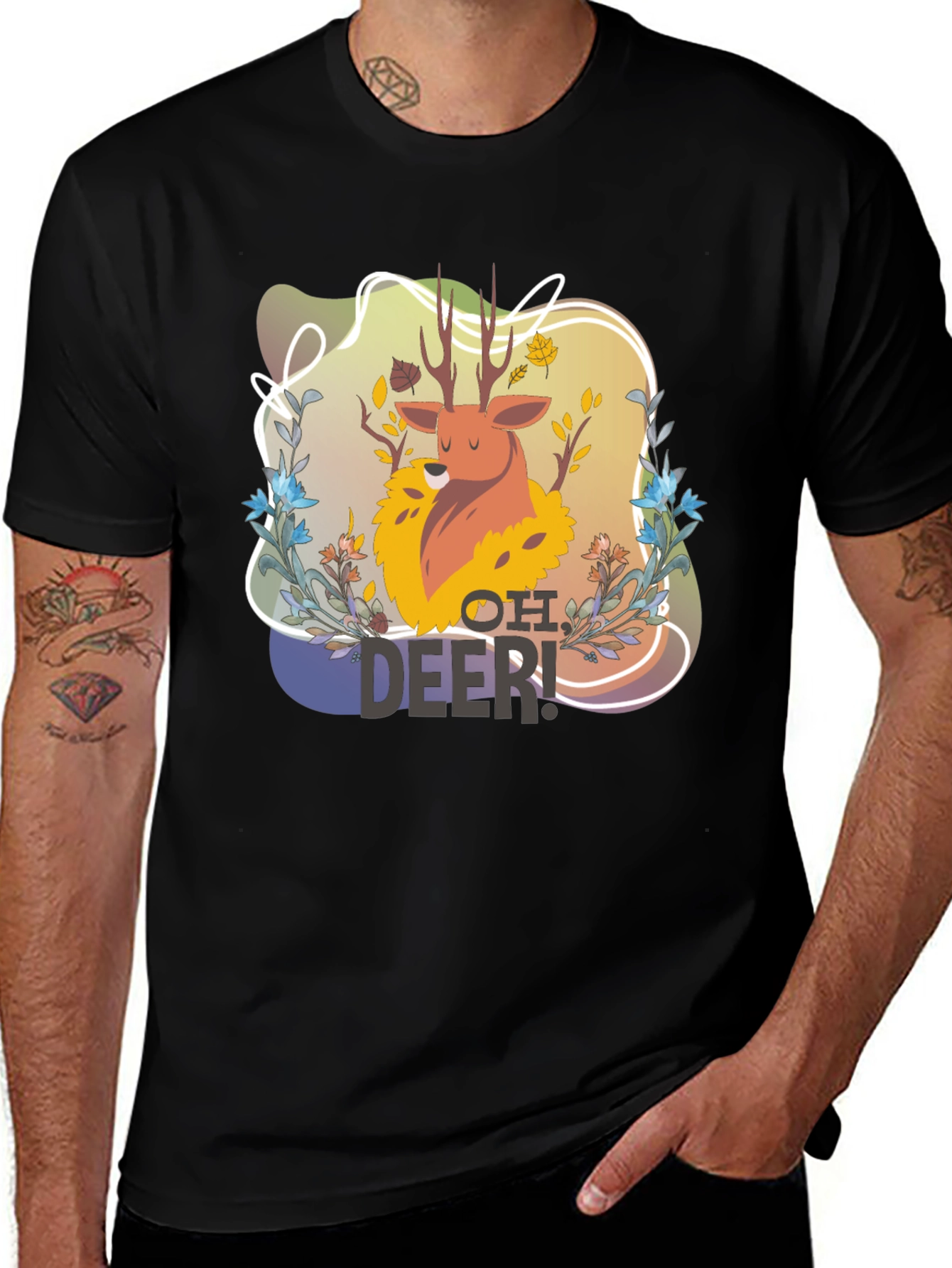 Variant 18 of Oh Deer! Graphic T-Shirt