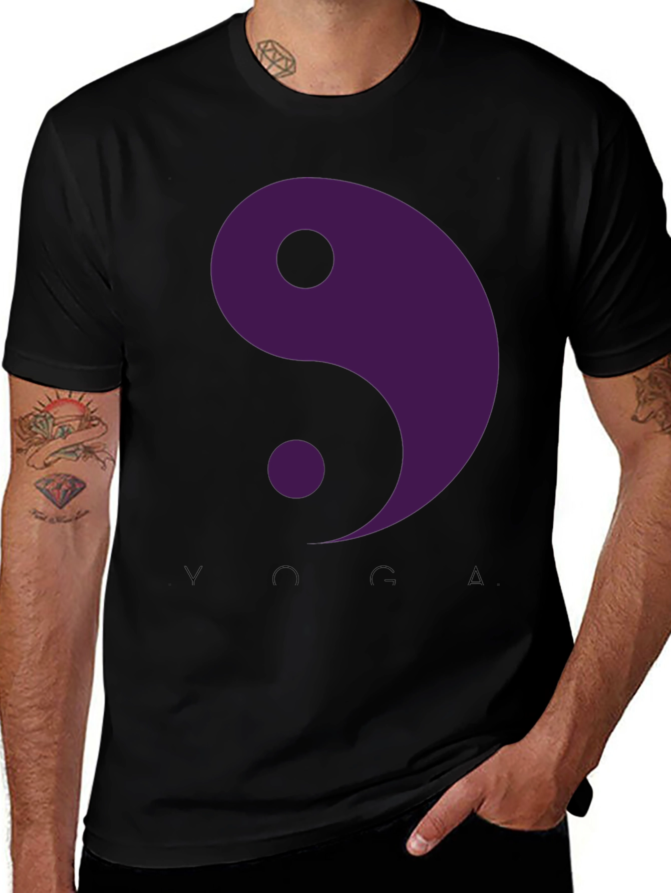 Variant 28 of Yin Yang Yoga T-Shirt - Unisex