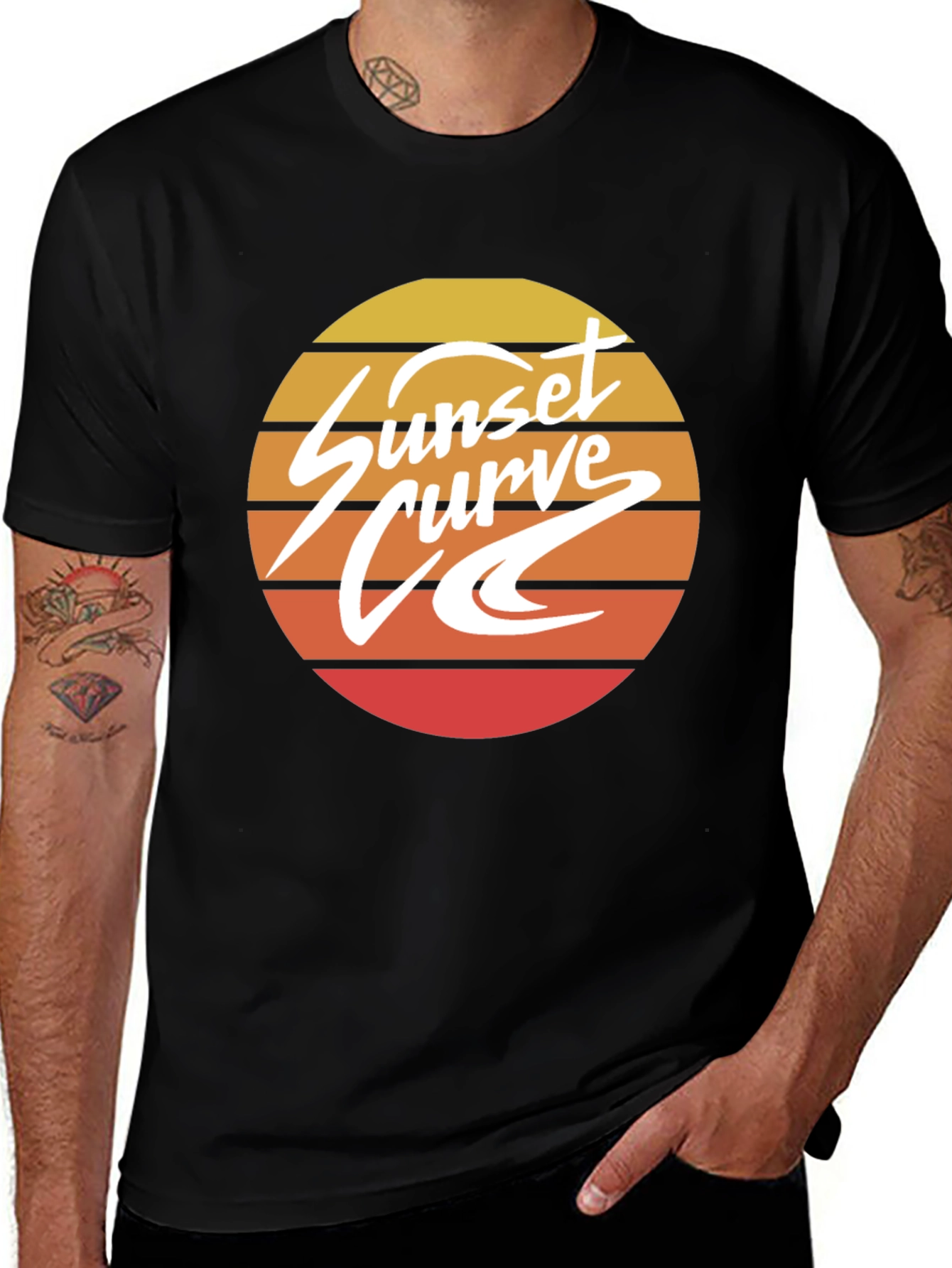 Variant 11 of Sunset Curve Graphic Tee