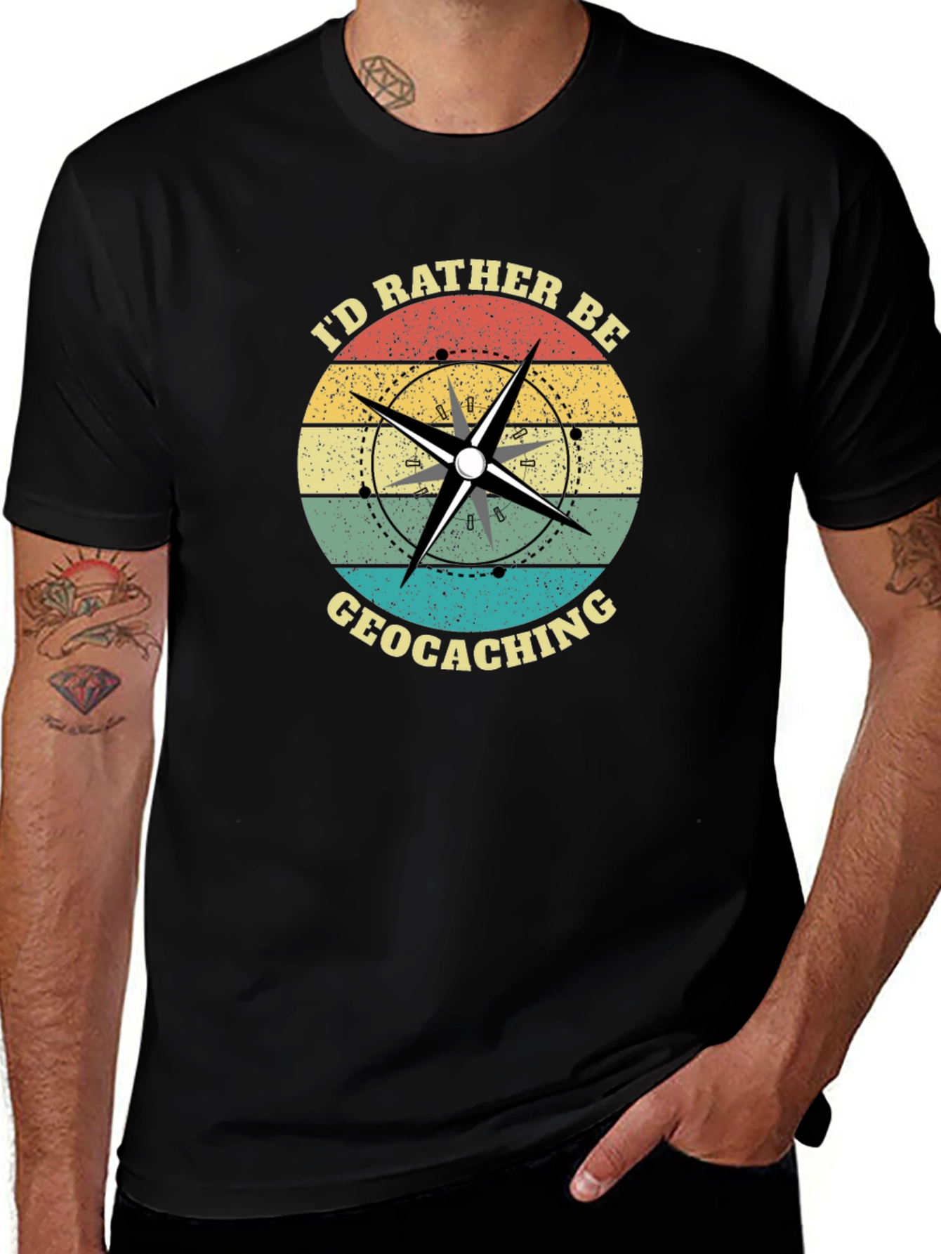Variant 17 of Geocaching T-Shirt - Adventure Ready