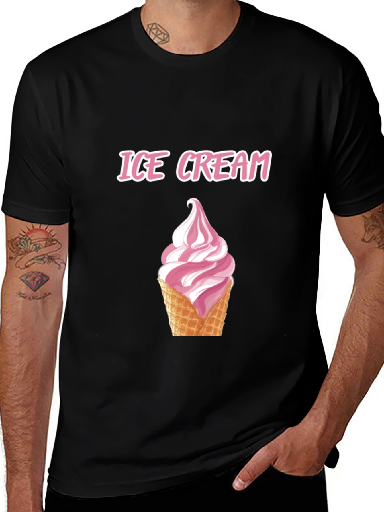Ice Cream Graphic Tee - Stylish Unisex T-Shirt