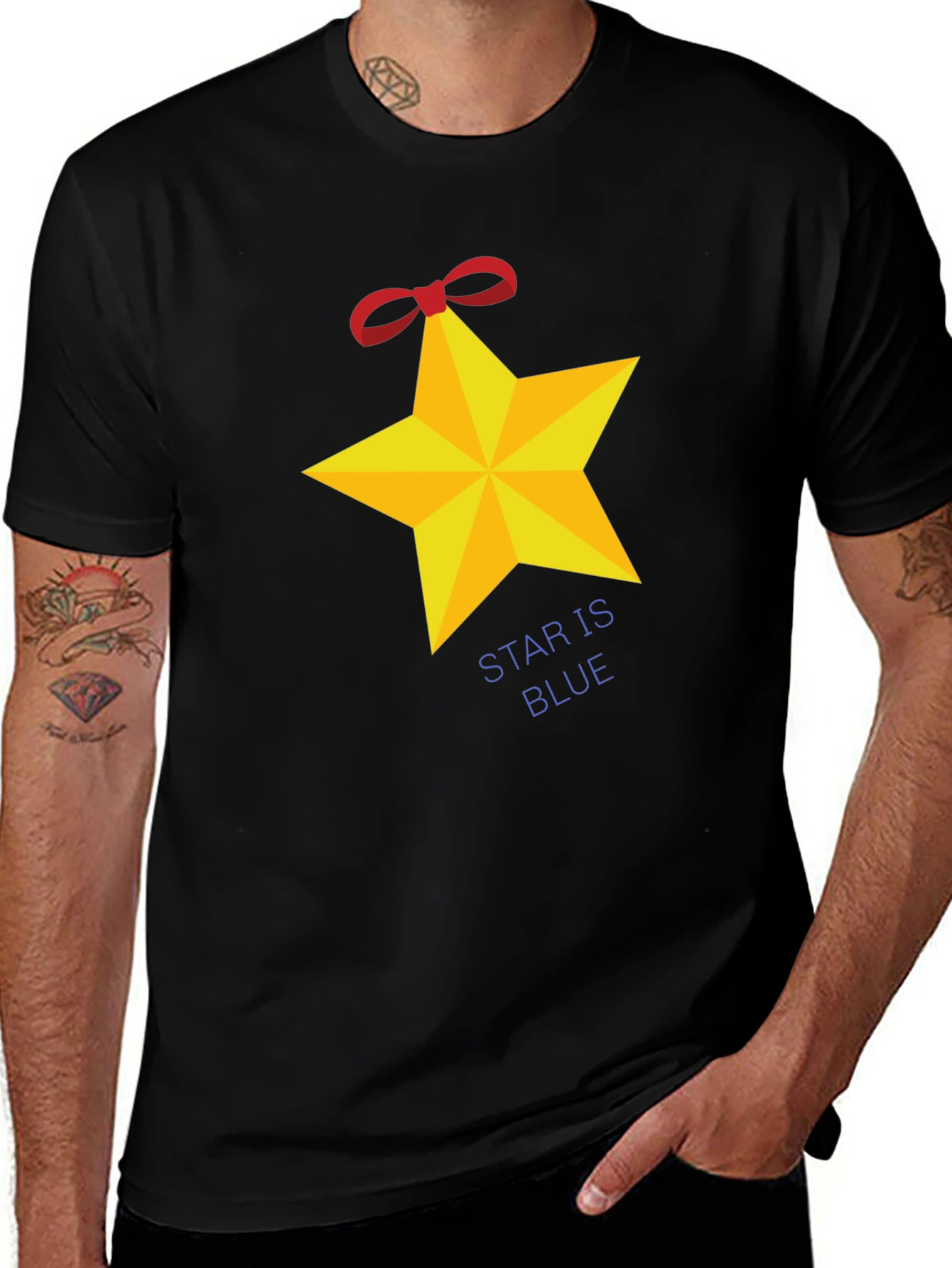 Variant 24 of Starry Night Tee - Festive Graphic Print T-Shirt