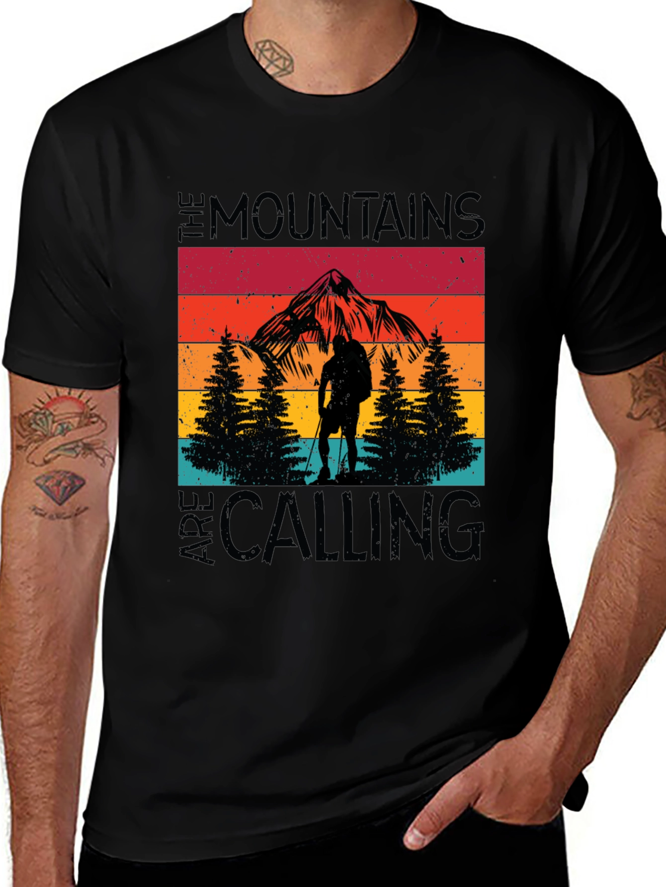 Variant 4 of Mountains Are Calling T-Shirt