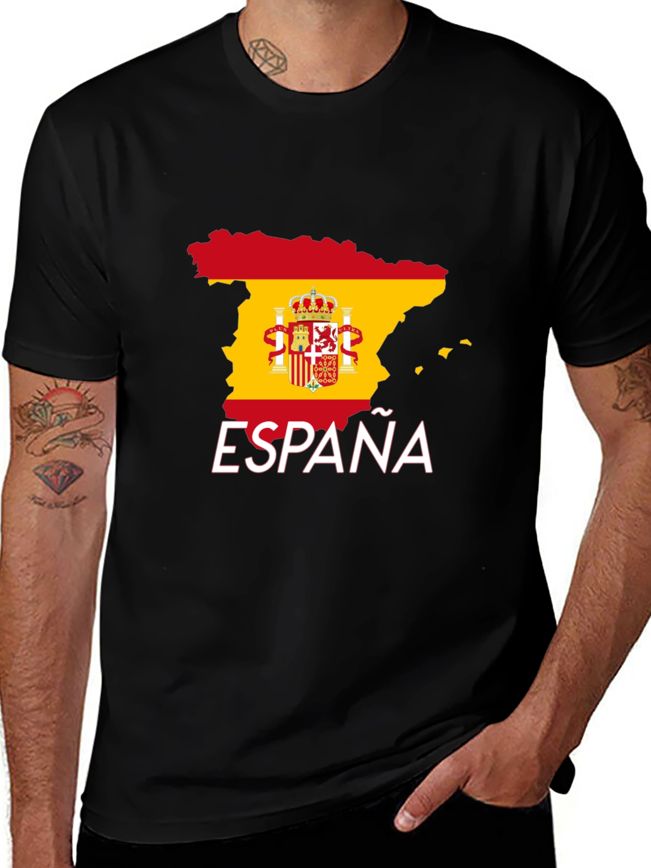 España T-Shirt - Spain Flag Map Design