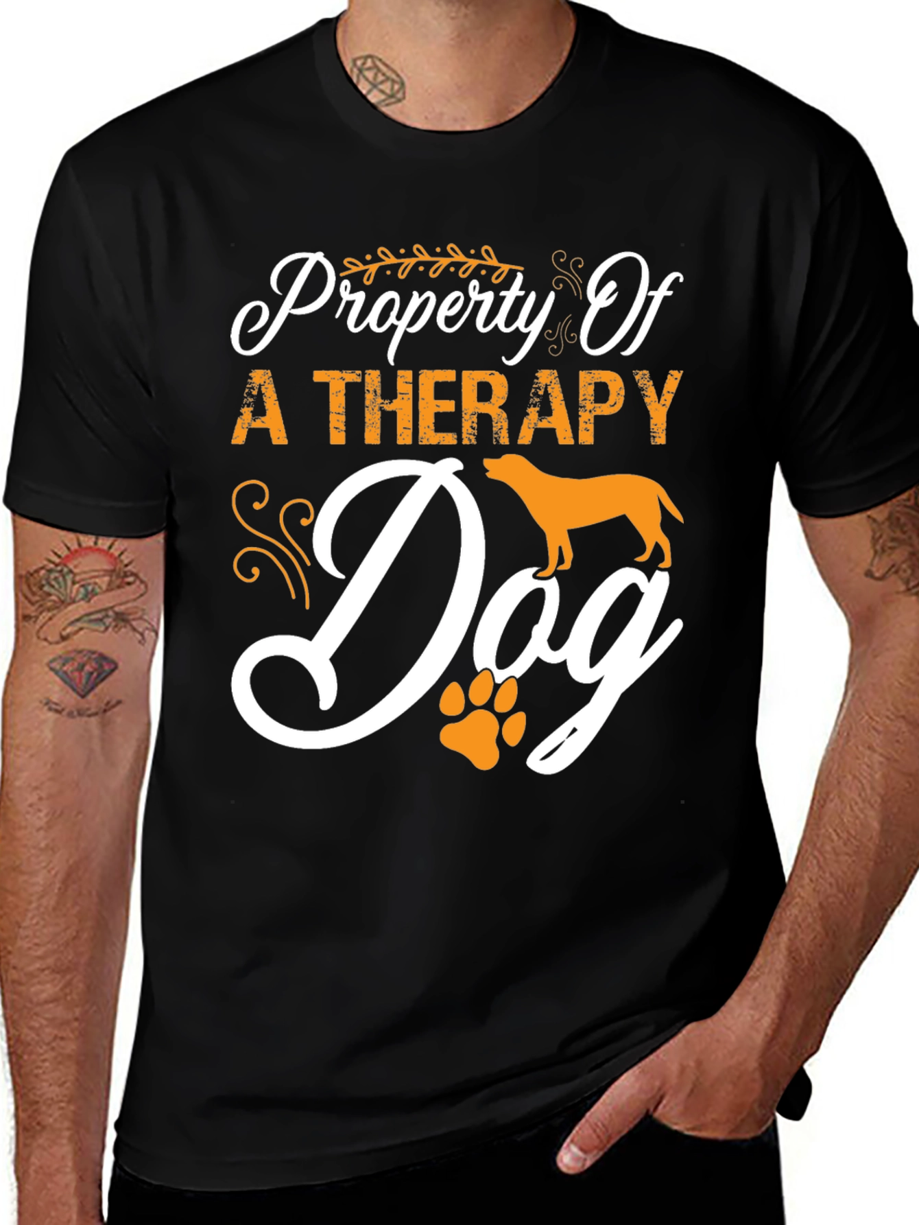 Variant 23 of Property of a Therapy Dog Graphic T-Shirt