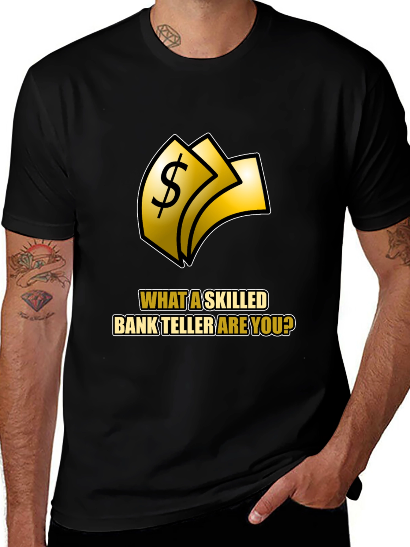 Variant 7 of Skilled Bank Teller Graphic Tee