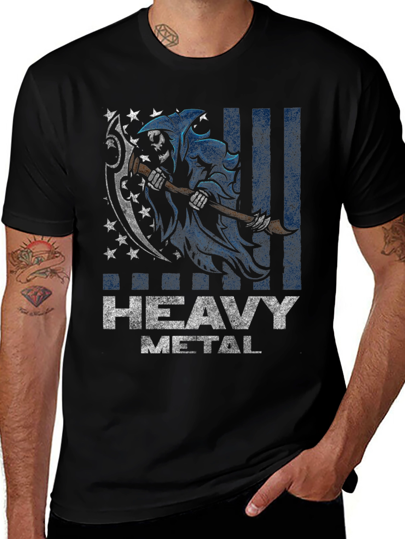Variant 7 of Heavy Metal Grim Reaper T-Shirt