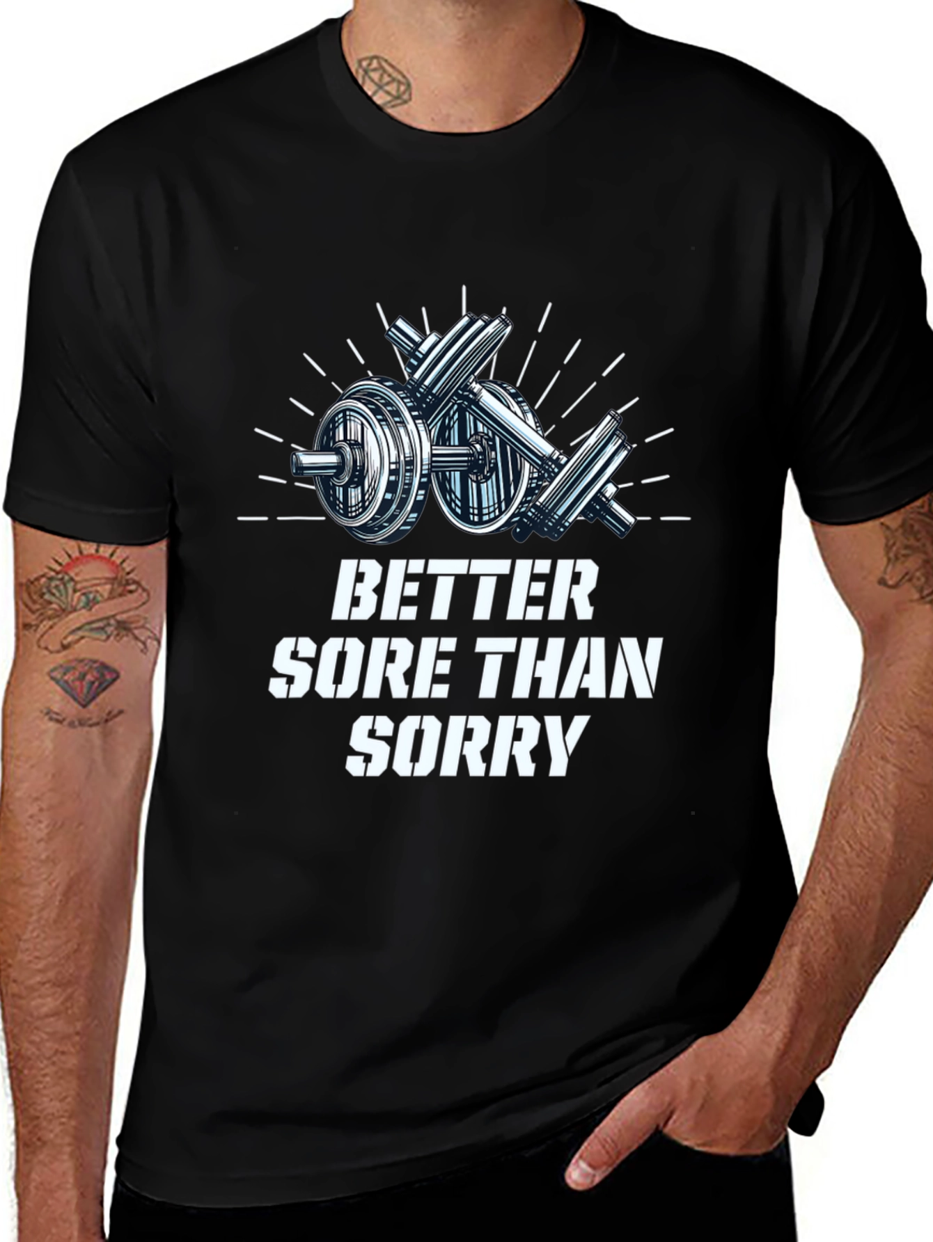Variant 27 of Better Sore Than Sorry Black Graphic Tee