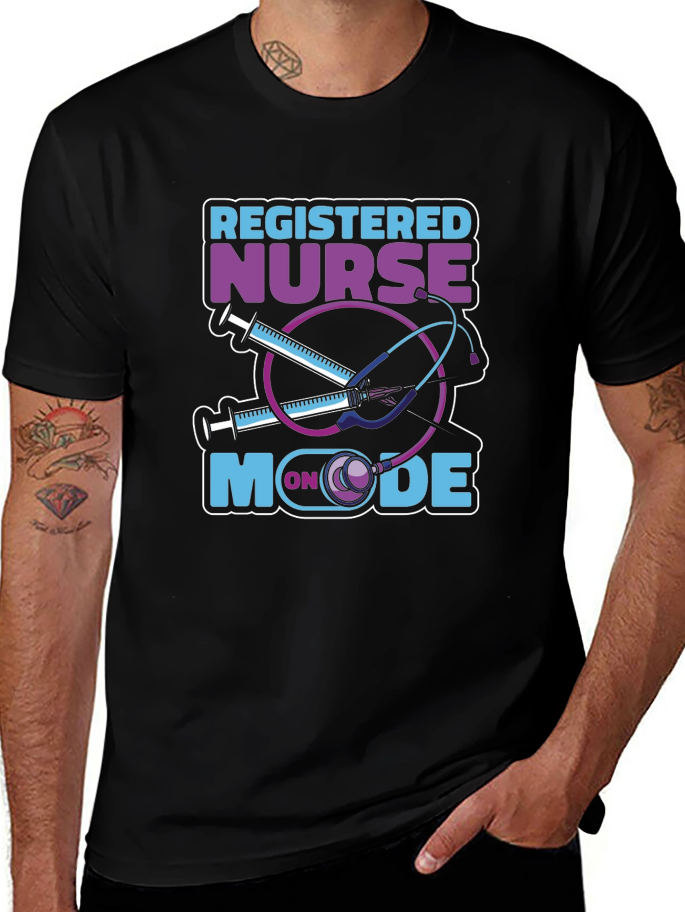 Variant 23 of Registered Nurse Mode On Graphic T-Shirt