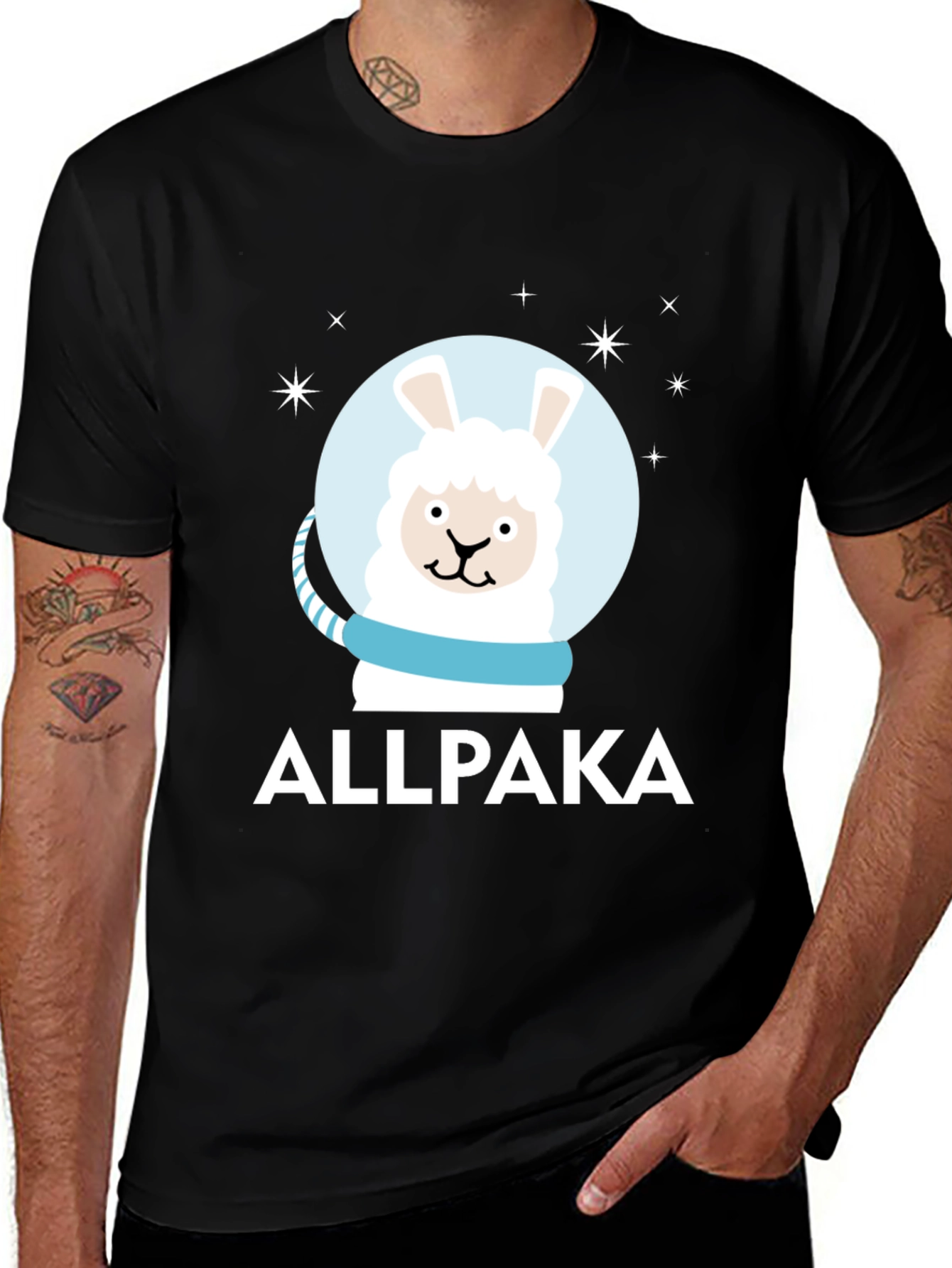 Variant 21 of Allpaka T-Shirt - Space Llama Tee