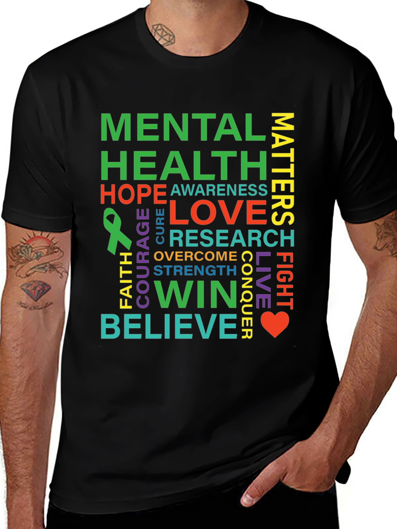Variant 8 of Mental Health Matters T-Shirt Awareness Tee
