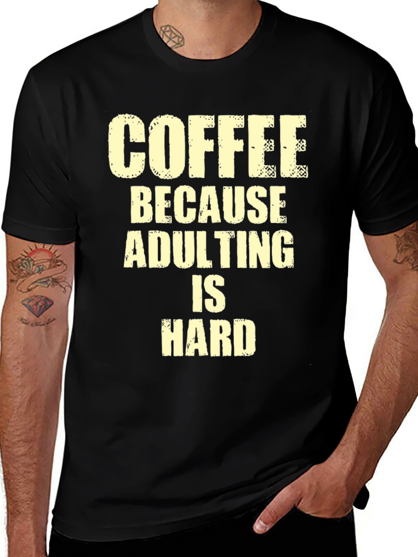 Variant 5 of Coffee Because Adulting is Hard T-Shirt
