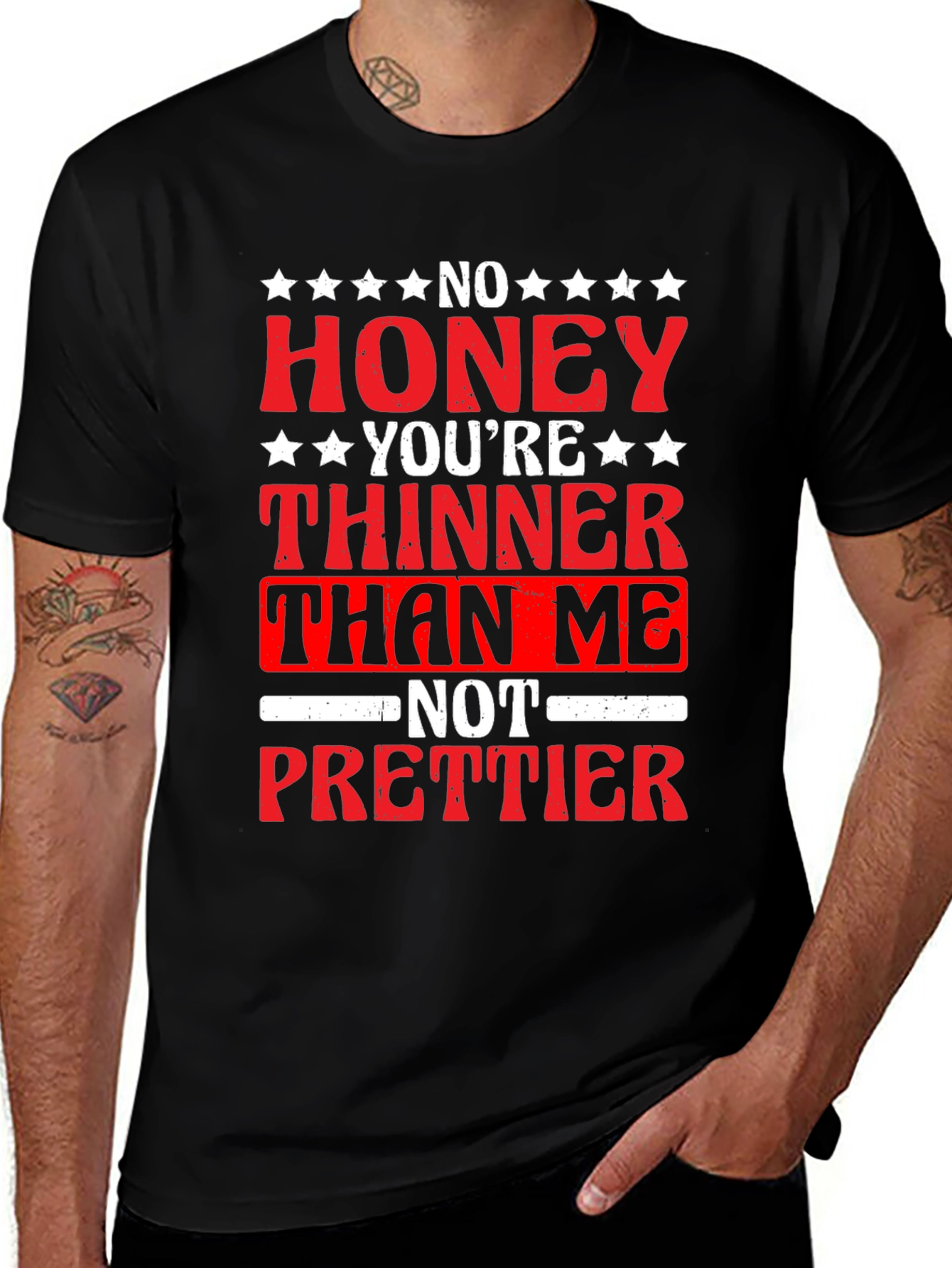 Variant 8 of No Honey You're Thinner Than Me T-Shirt