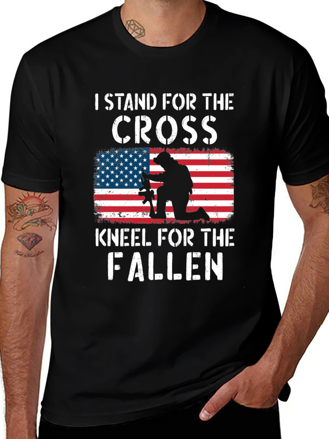 I Stand for the Cross Patriotic T-Shirt