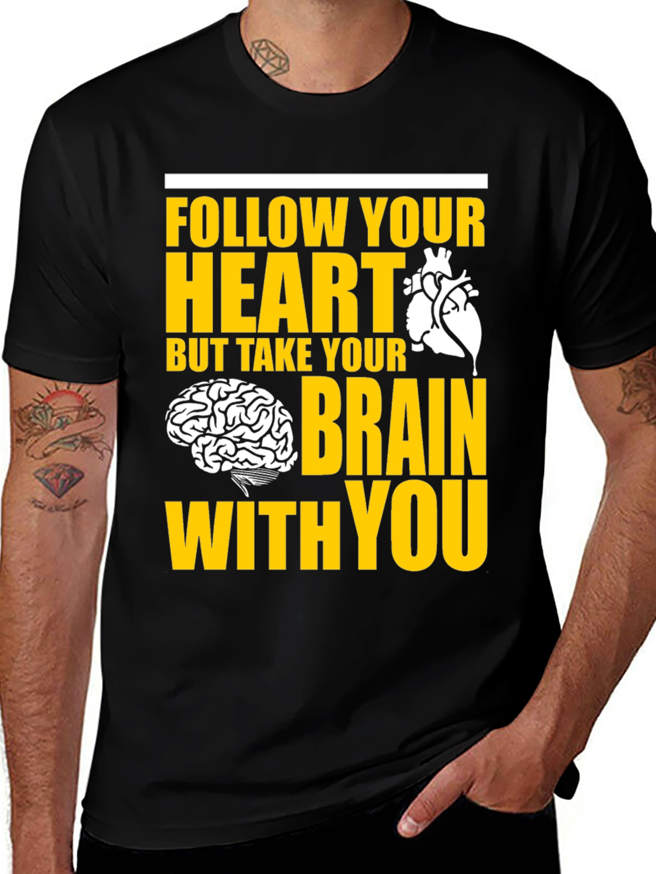 Variant 12 of Follow Your Heart T-Shirt - Graphic Tee