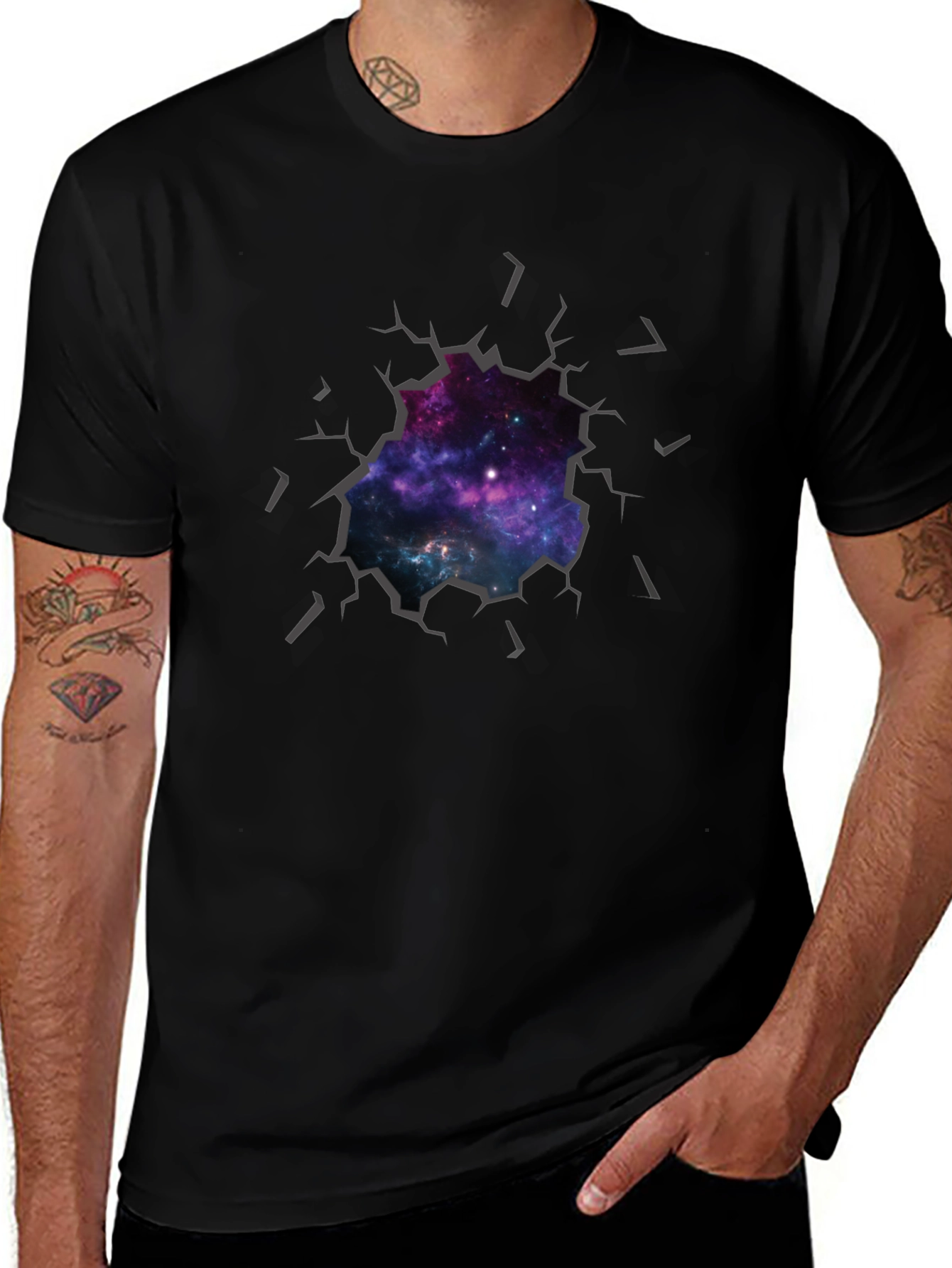 Variant 24 of Galaxy Burst T-Shirt - Unique Graphic Tee