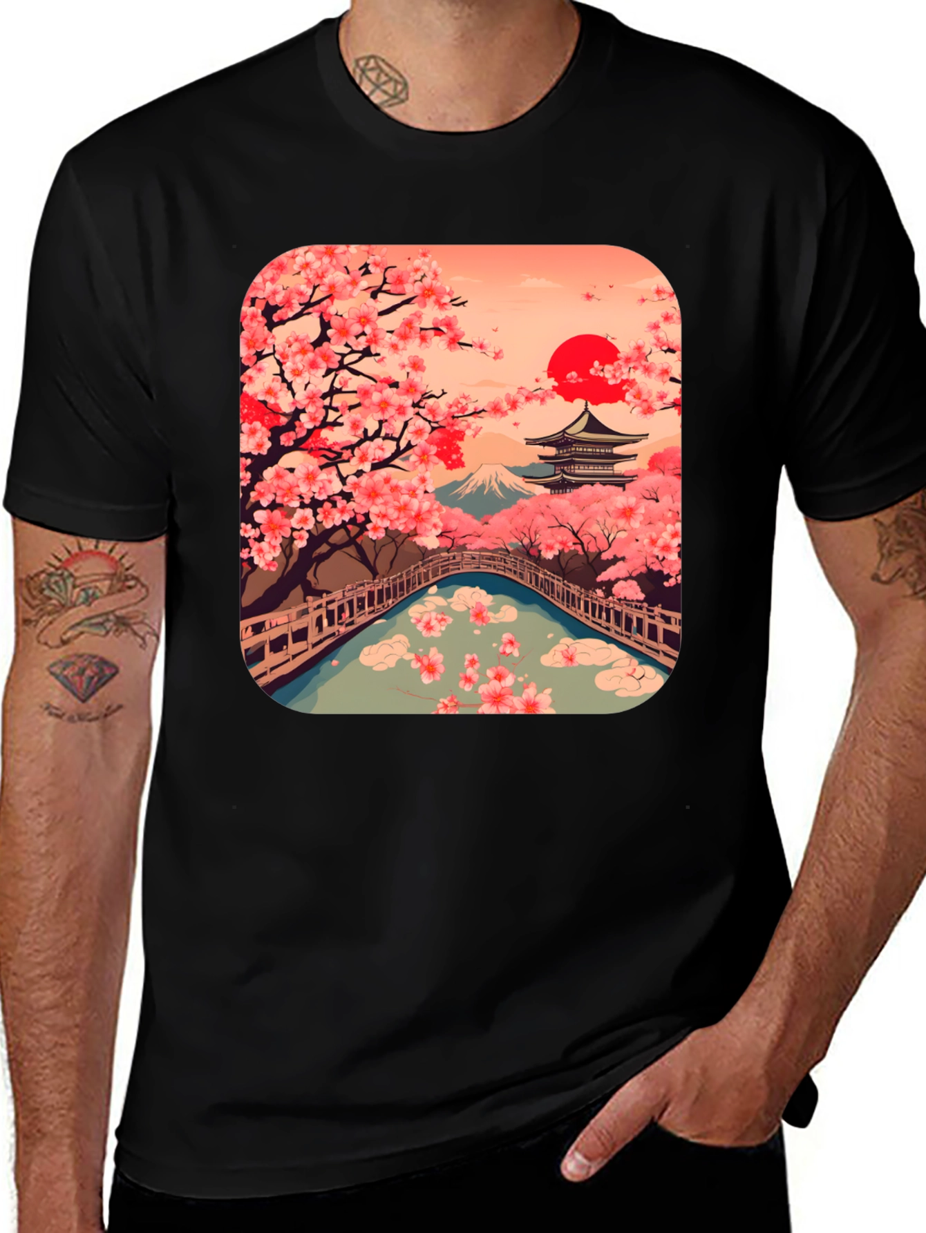 Variant 29 of Japanese Sakura T-Shirt