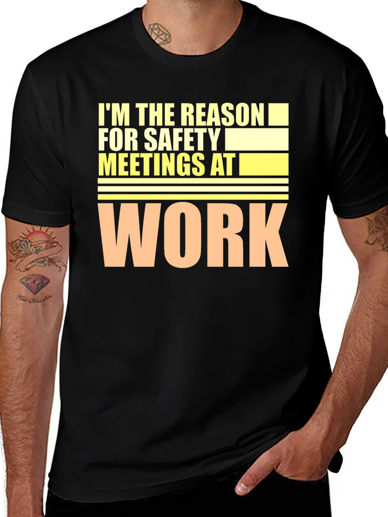 Variant 27 of Safety Meeting Humor T-Shirt