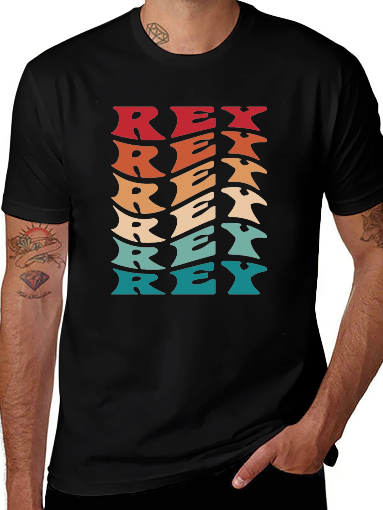 Variant 8 of Retro Rex T-Shirt - Vintage Style Men's Tee