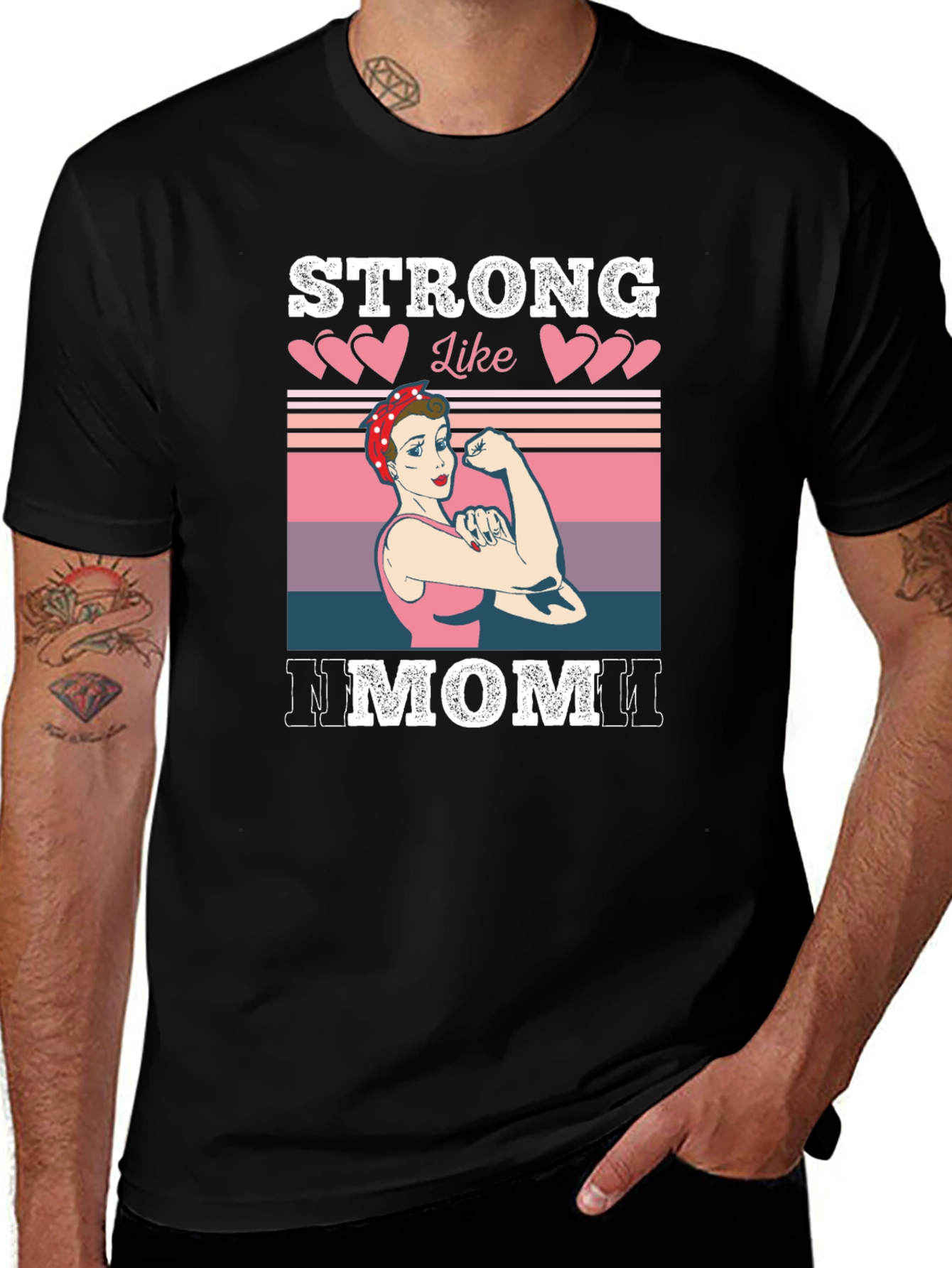 Strong Like Mom T-Shirt - Empowering Women's Tee