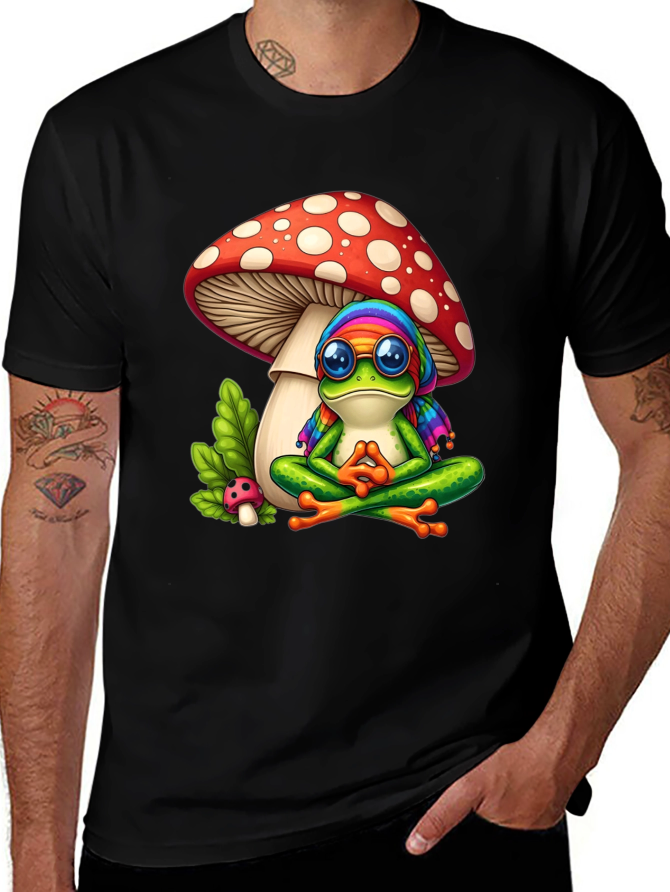 Variant 23 of Frog & Mushroom Graphic Tee