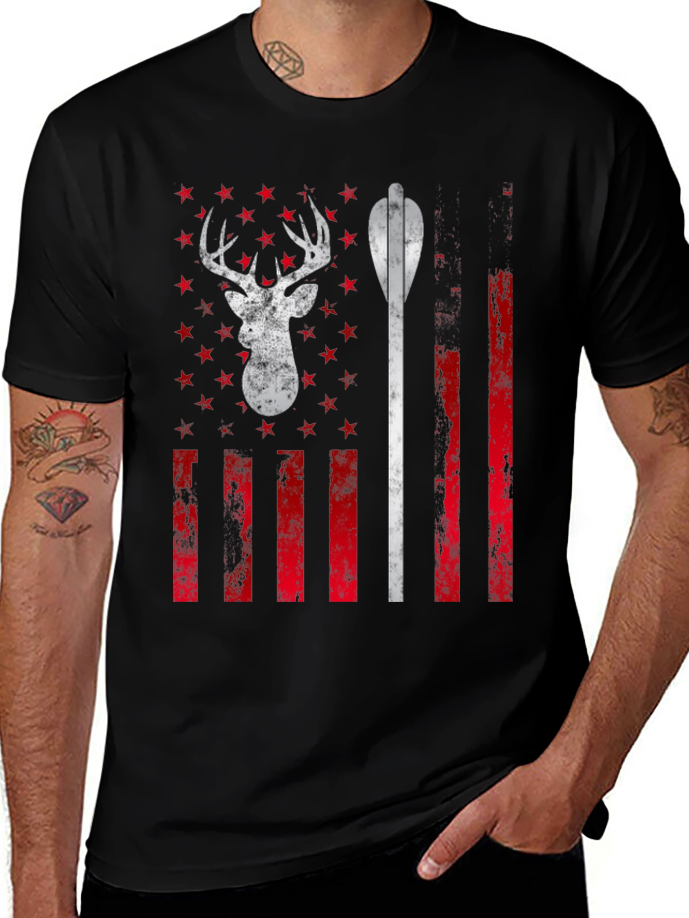 American Hunter Tee - Deer & Arrow Graphic