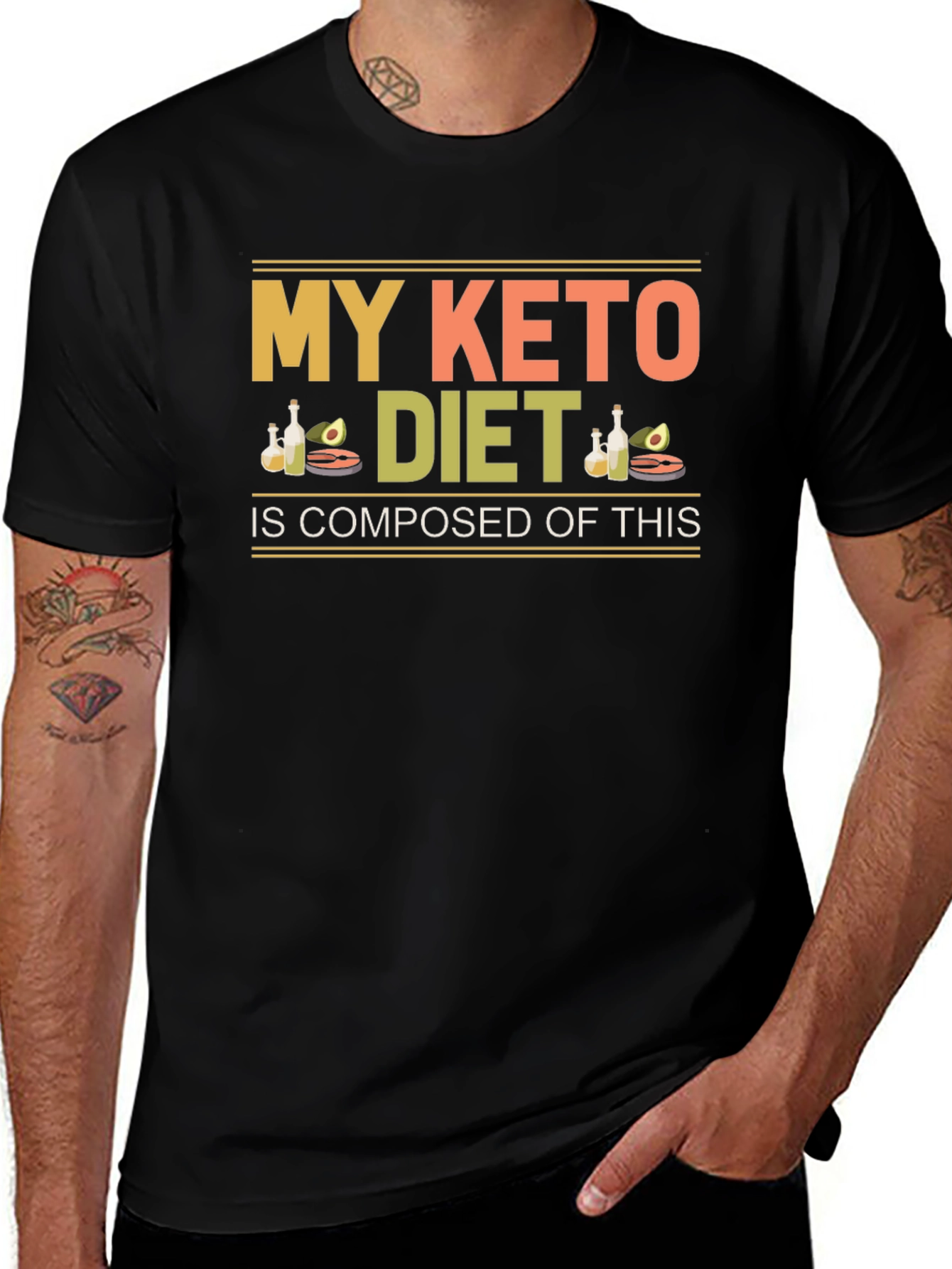 Variant 13 of Keto Diet T-Shirt - Funny Keto Lifestyle Tee