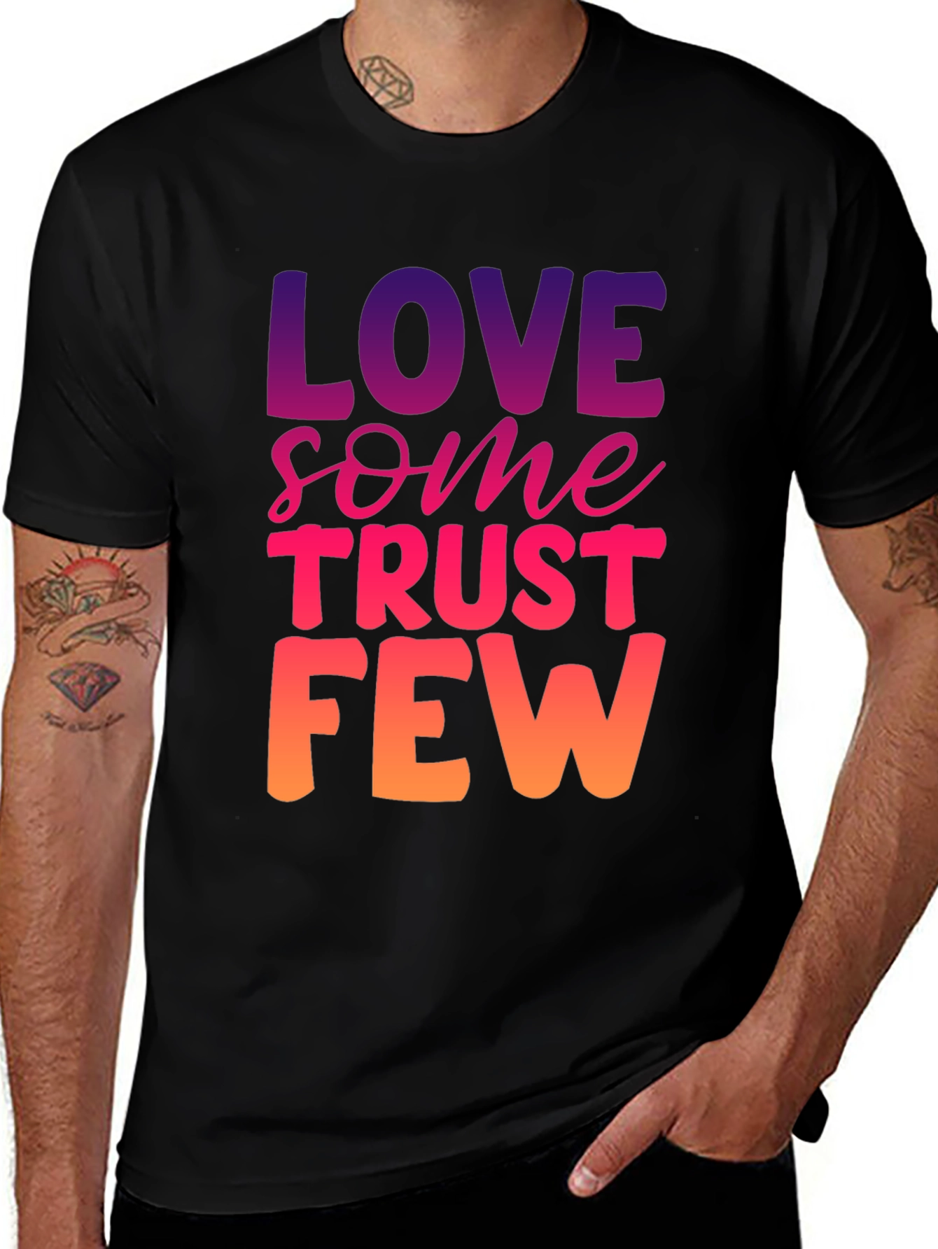 Variant 28 of Love Some Trust Few Graphic Tee