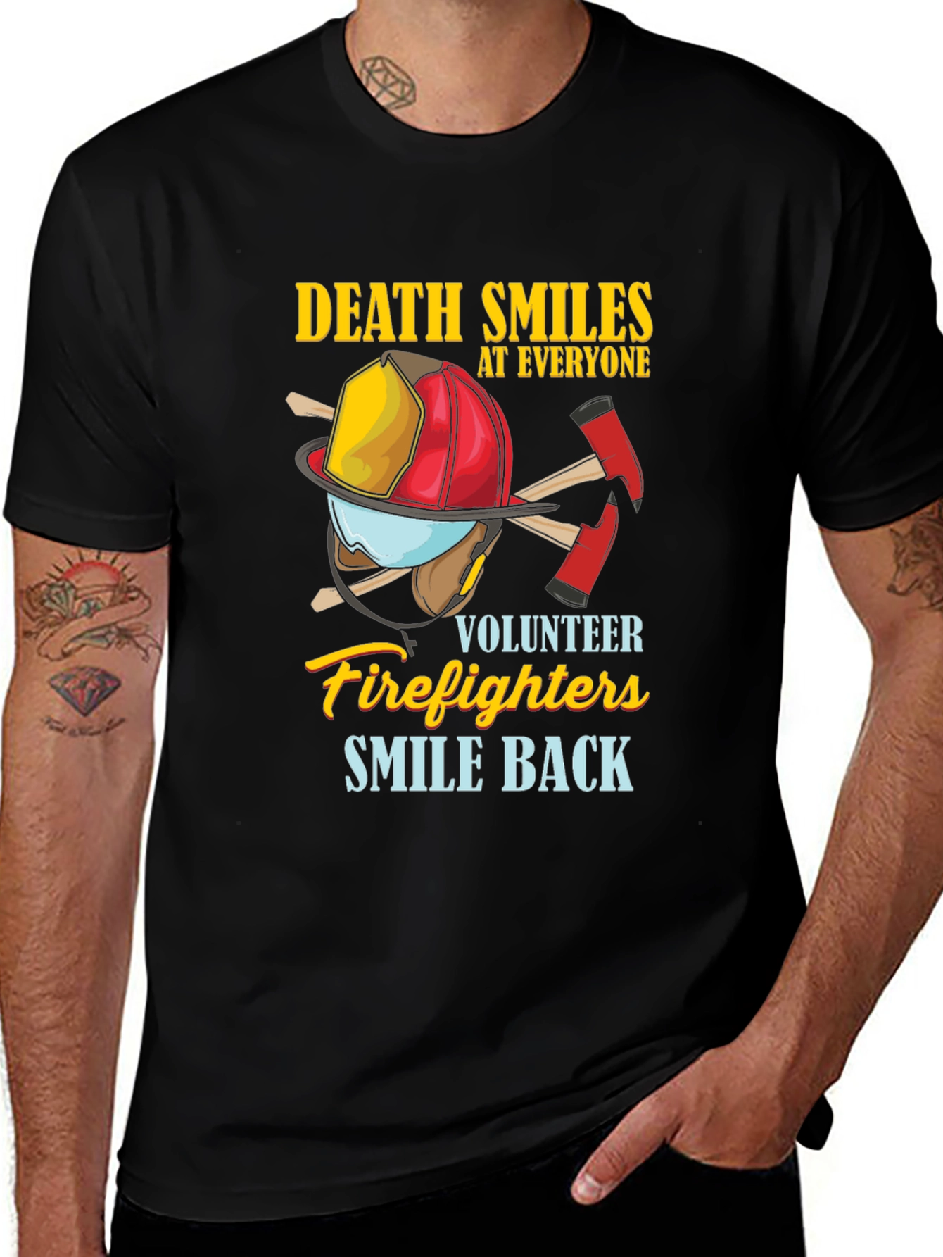 Variant 28 of Firefighter Volunteer Graphic T-Shirt