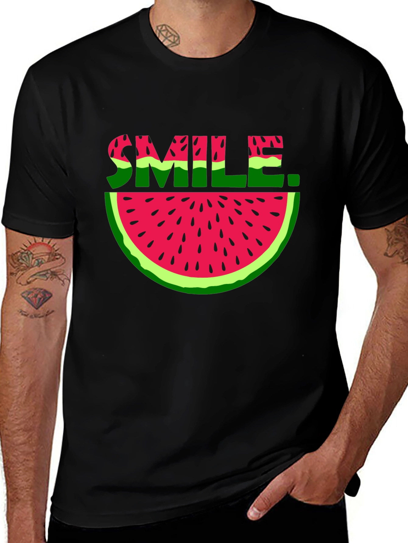 Variant 12 of Watermelon Smile Graphic T-Shirt