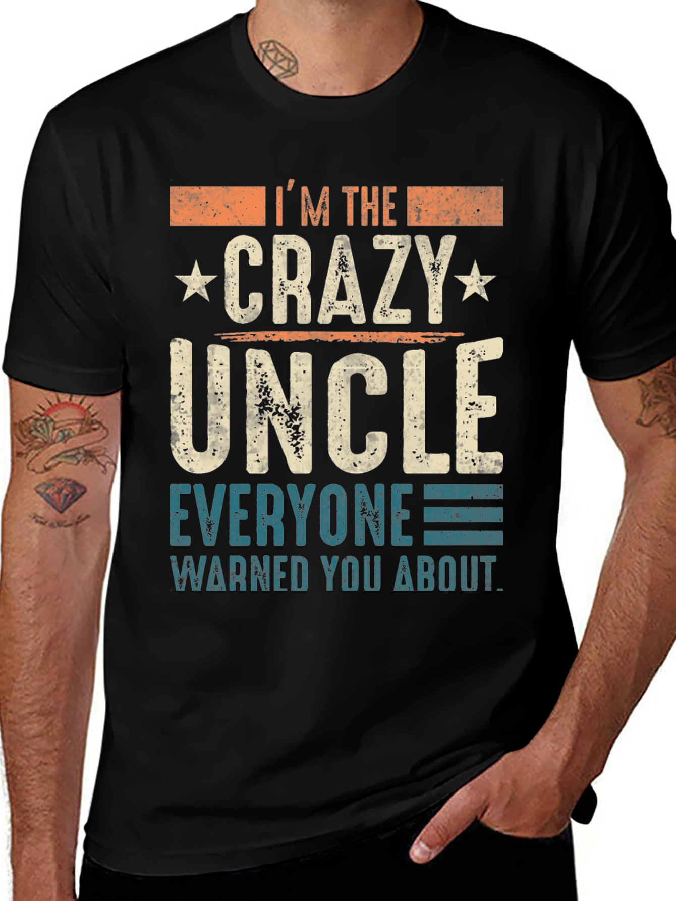 Variant 11 of Crazy Uncle T-Shirt - Funny Novelty Tee for Uncles