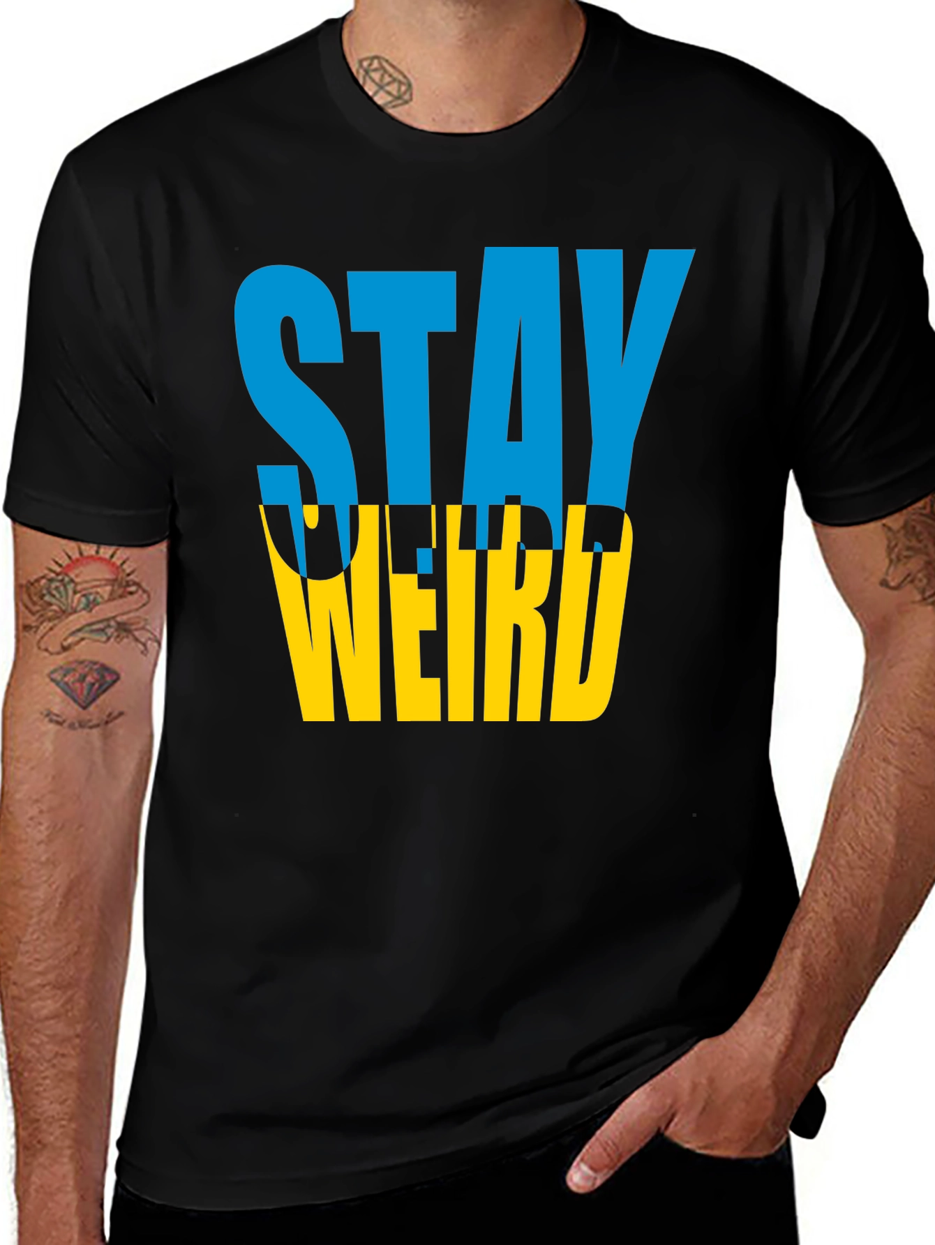 Variant 3 of Stay Weird T-Shirt - Novelty Graphic Tee
