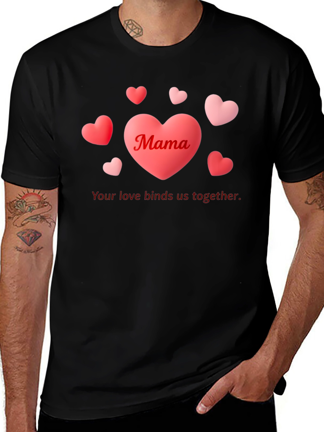 Mama Heart Graphic T-Shirt